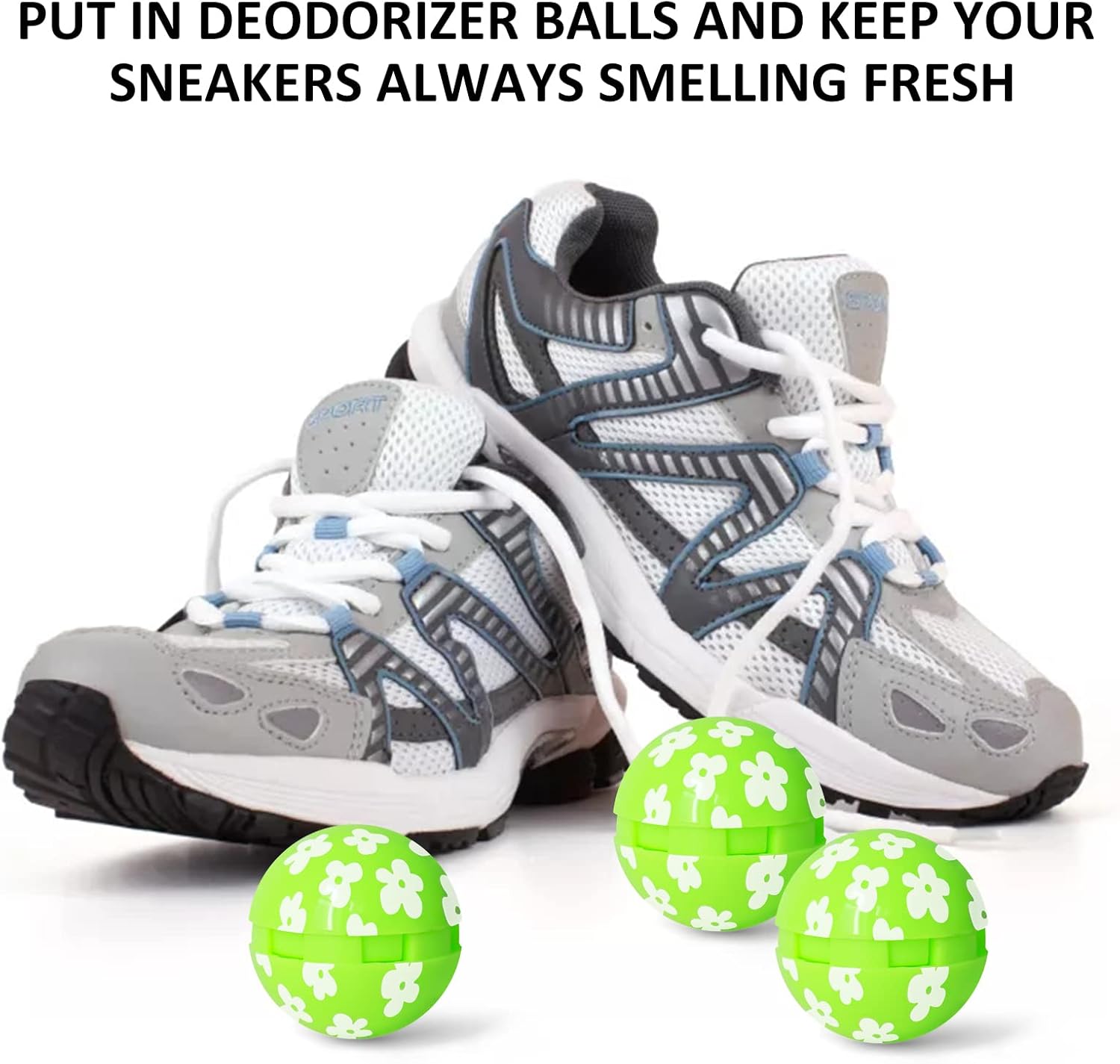 Pelotas desodorantes para tenis, bolas de olor para tenis, desodorante de zapatos para tenis, bolsas de gimnasio, taquillas, coche, aroma fresco de