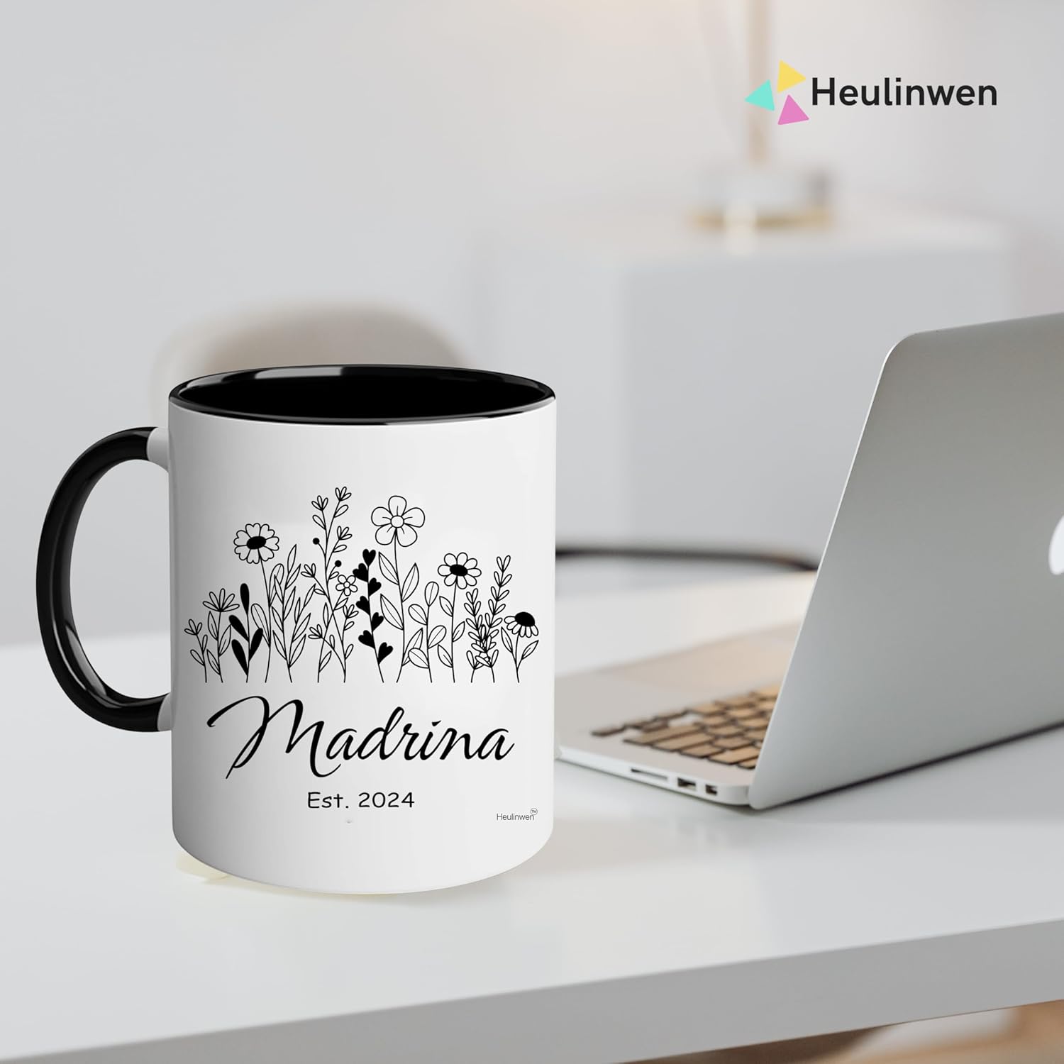 Recuerdos De Bautizo Juego De 2 Tazas Para Café – Regalo Para Padrinos De Bautizo Propuesta Est 2024 – Quieres Ser Mis Padrinos De Bautizo – Dios