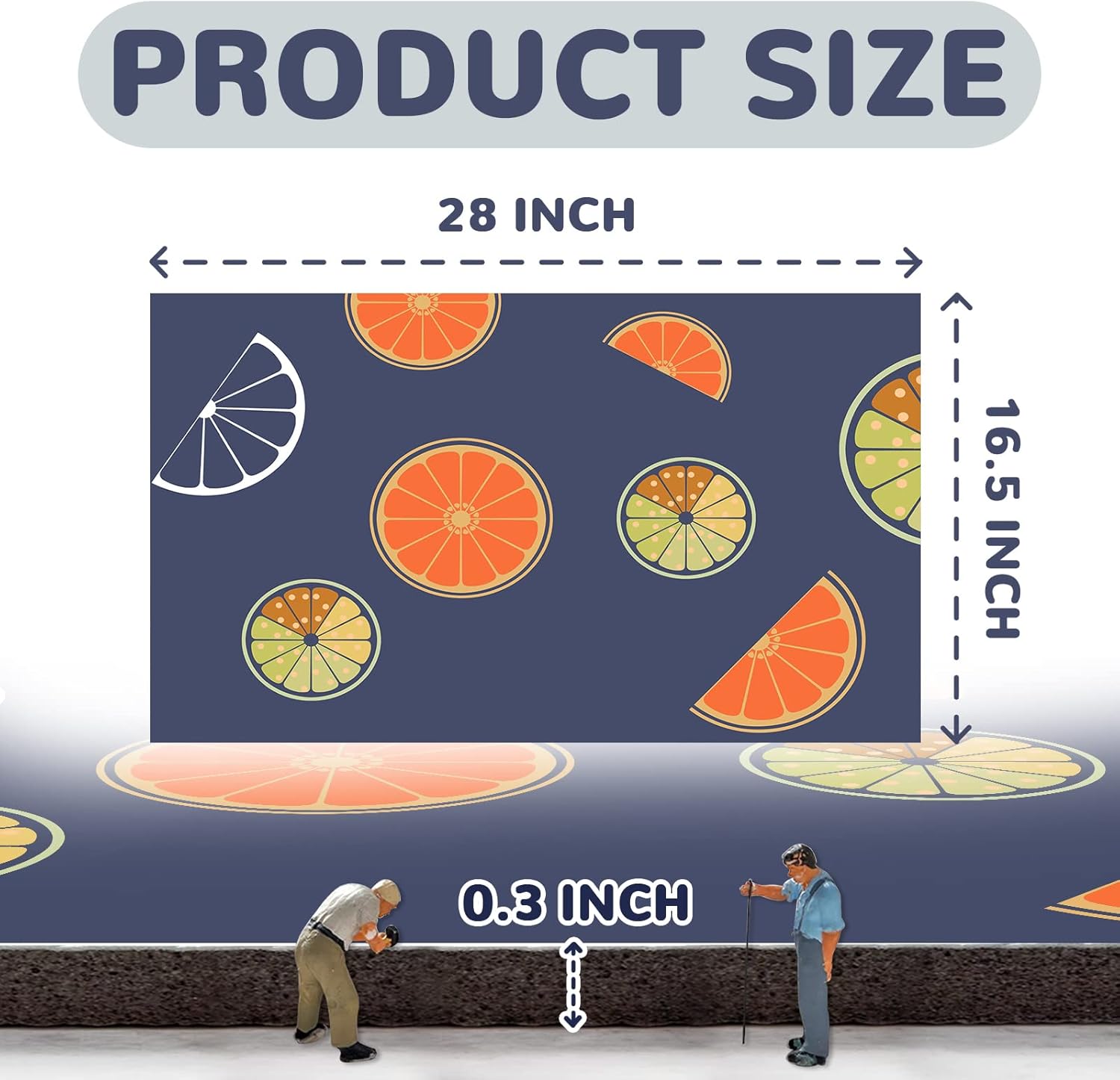 Tapete de comida para gatos tapete antideslizante e impermeable de 16.5 x 28 pulgadas para comida y agua, evita derrames de alimentos y suciedad en
