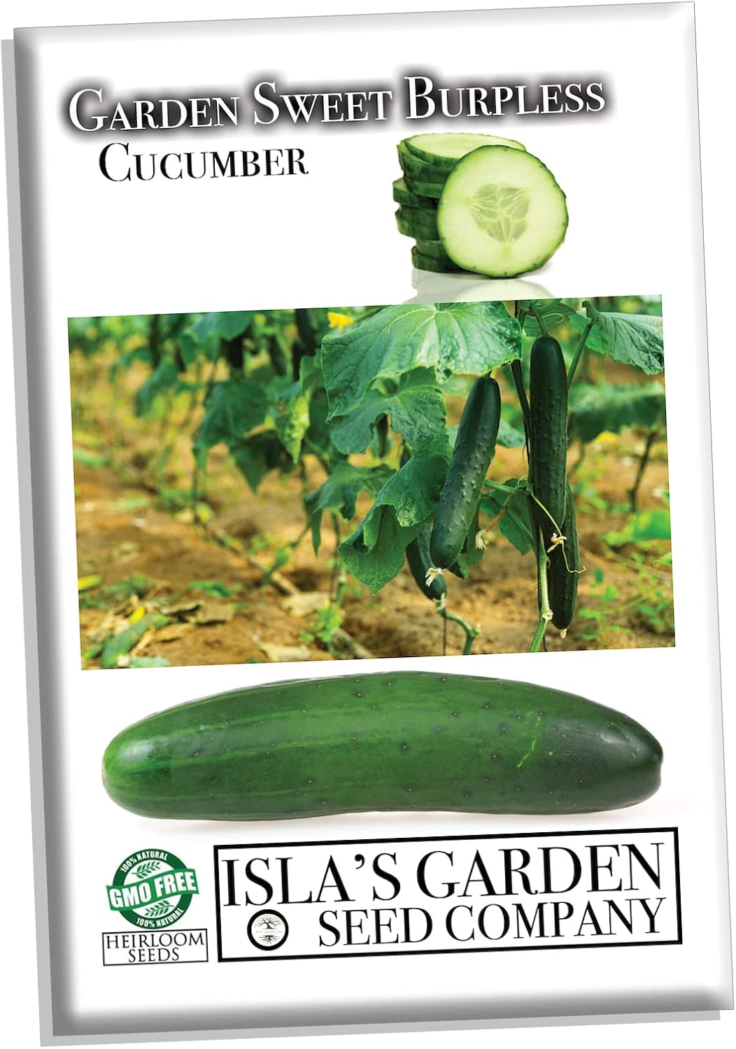Garden Sweet – Semillas de pepino sin eructos para plantar, más de 50 semillas de reliquia por paquete, semillas de jardín de Isla (semillas de