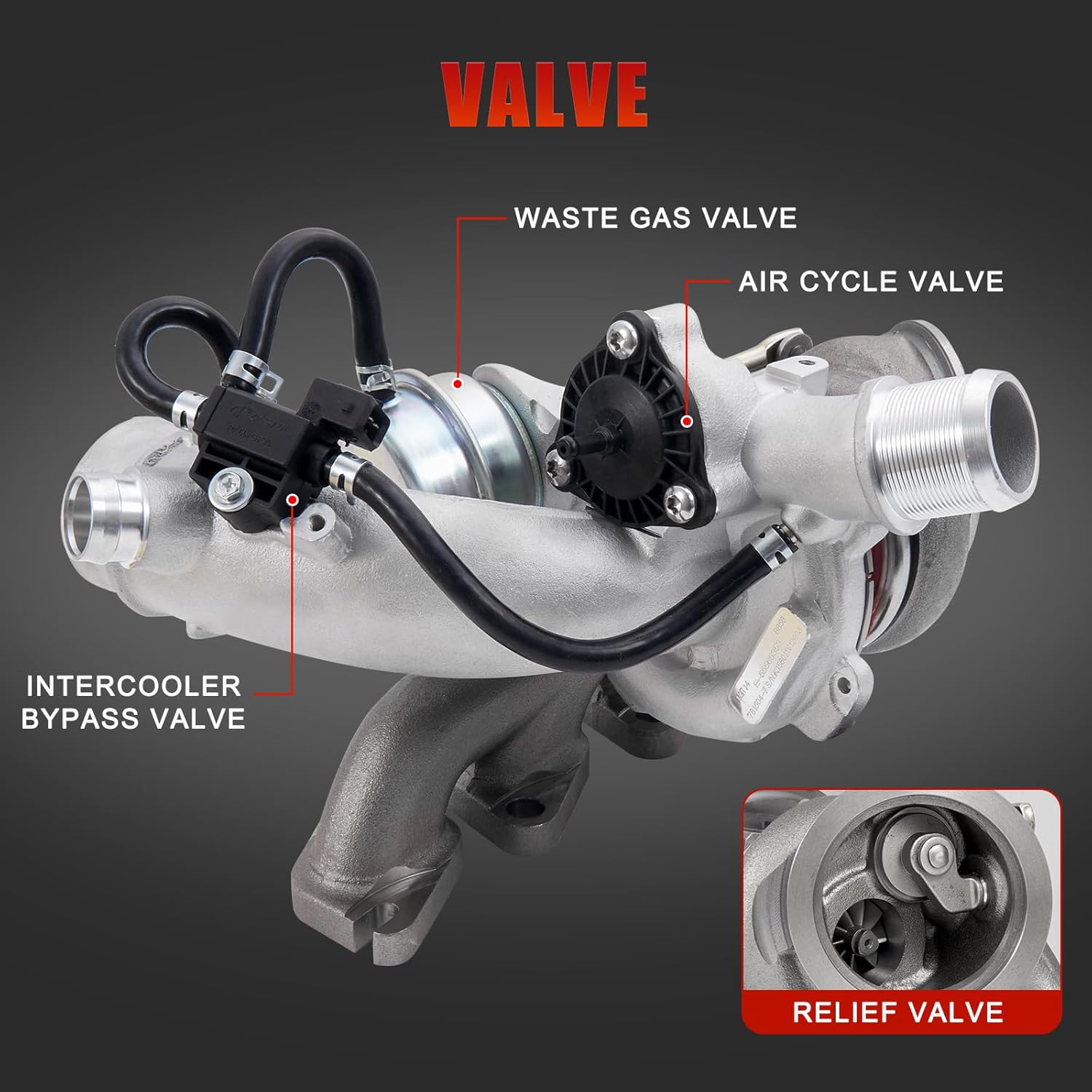 Turbocompresor de 1.4 L con juntas Kits de reparación compatibles con Chevy Chevrolet Cruze 2011-2019 2012-2020 Sonic 2013-2021 Trax 2013-2021 Buick