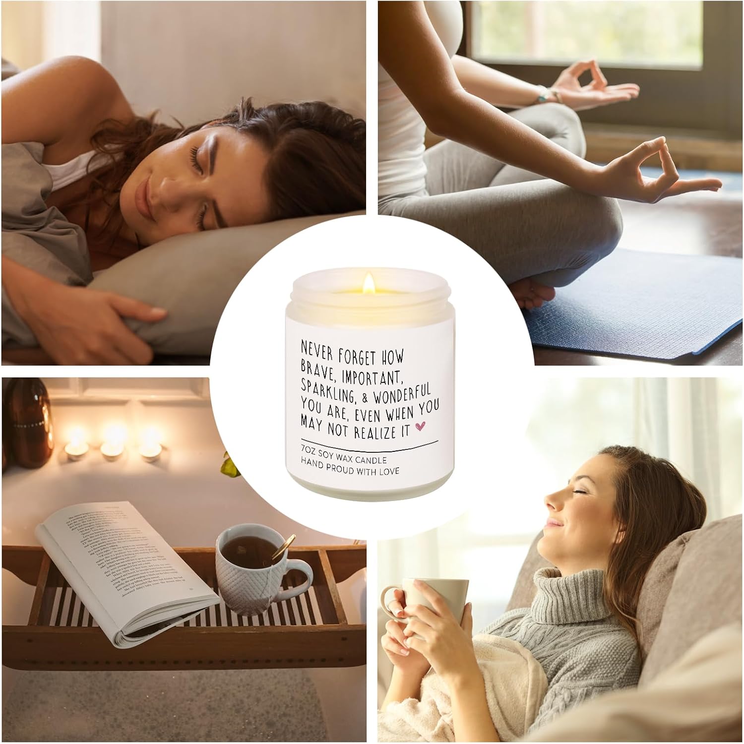 Velas perfumadas  Regalos inspiradores para mujeres, regalos de cumpleaños para ella, alientoanimaciónregalos motivacionalespositivos para amigos,