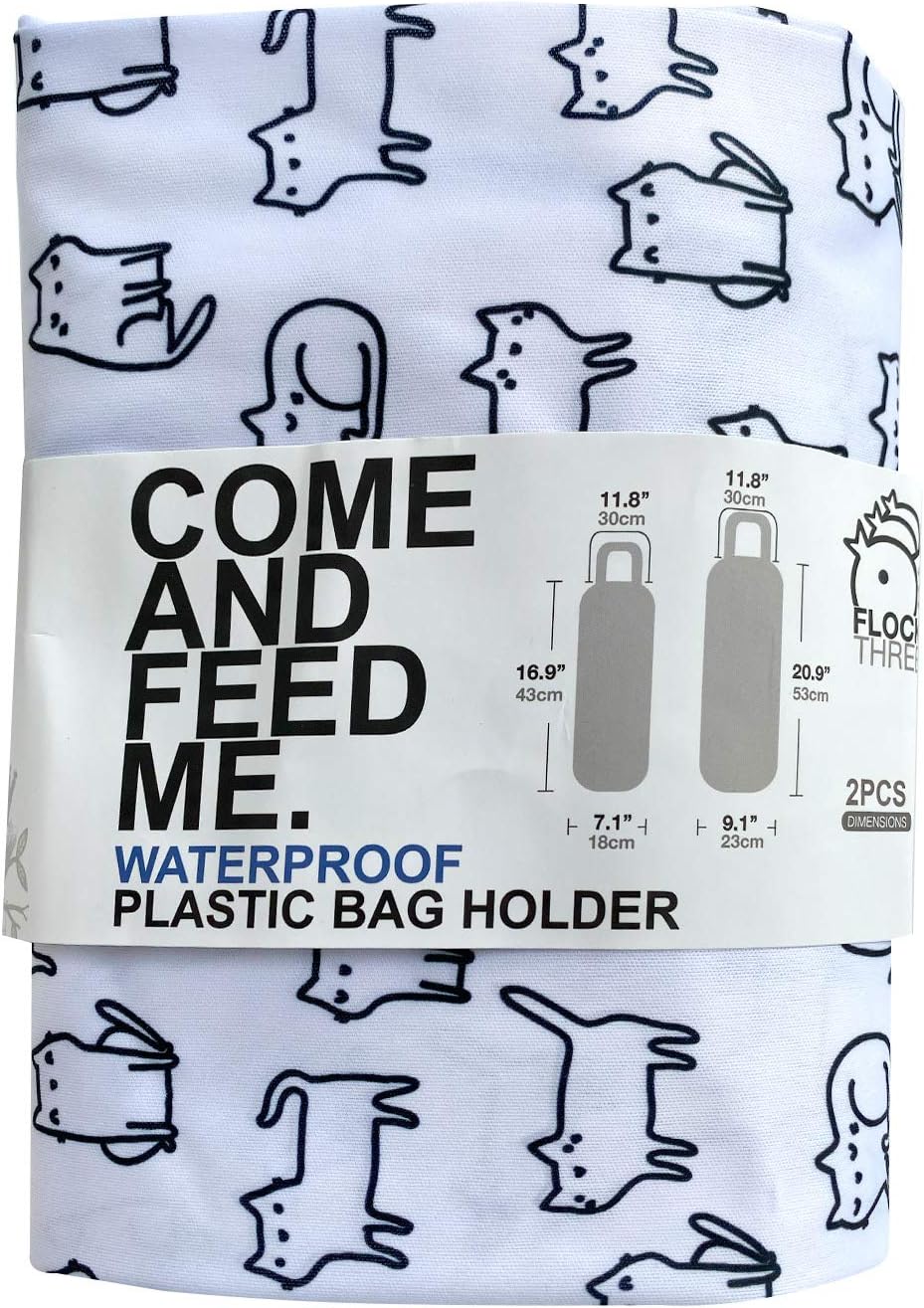 2 unids impermeable plástico supermercado bolsa titular de compras soporte organizador cocina almacenamiento bolsa dispensador múltiples diseños