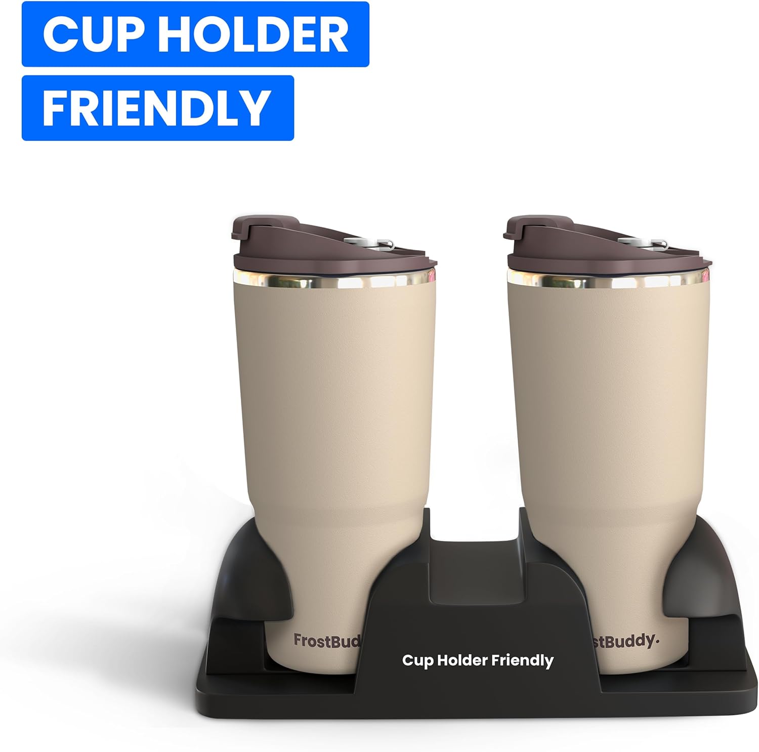 Frostbuddy To Go Buddy – Vaso térmico de acero inoxidable con aislamiento al vacío de 30 onzas, tazas térmicas para bebidas calientes y frías, vaso