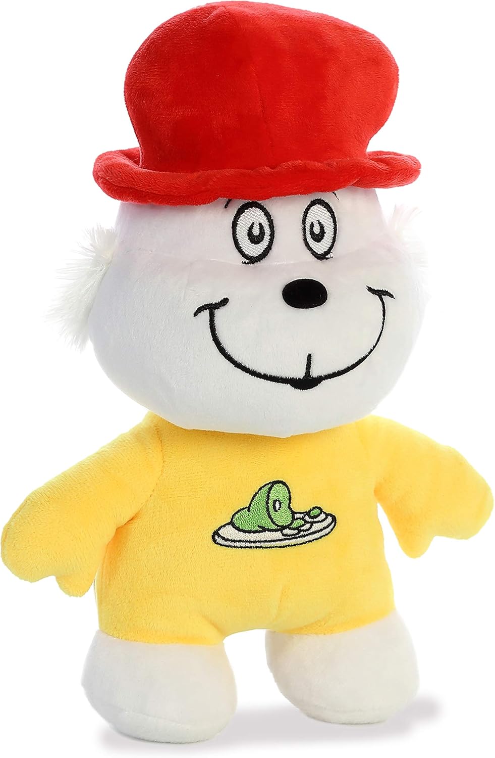 Aurora Whimsical Dr. Seuss Dood Plushie Sam I Am – Narración mágica – Inspiración literaria – Amarillo 10 pulgadas