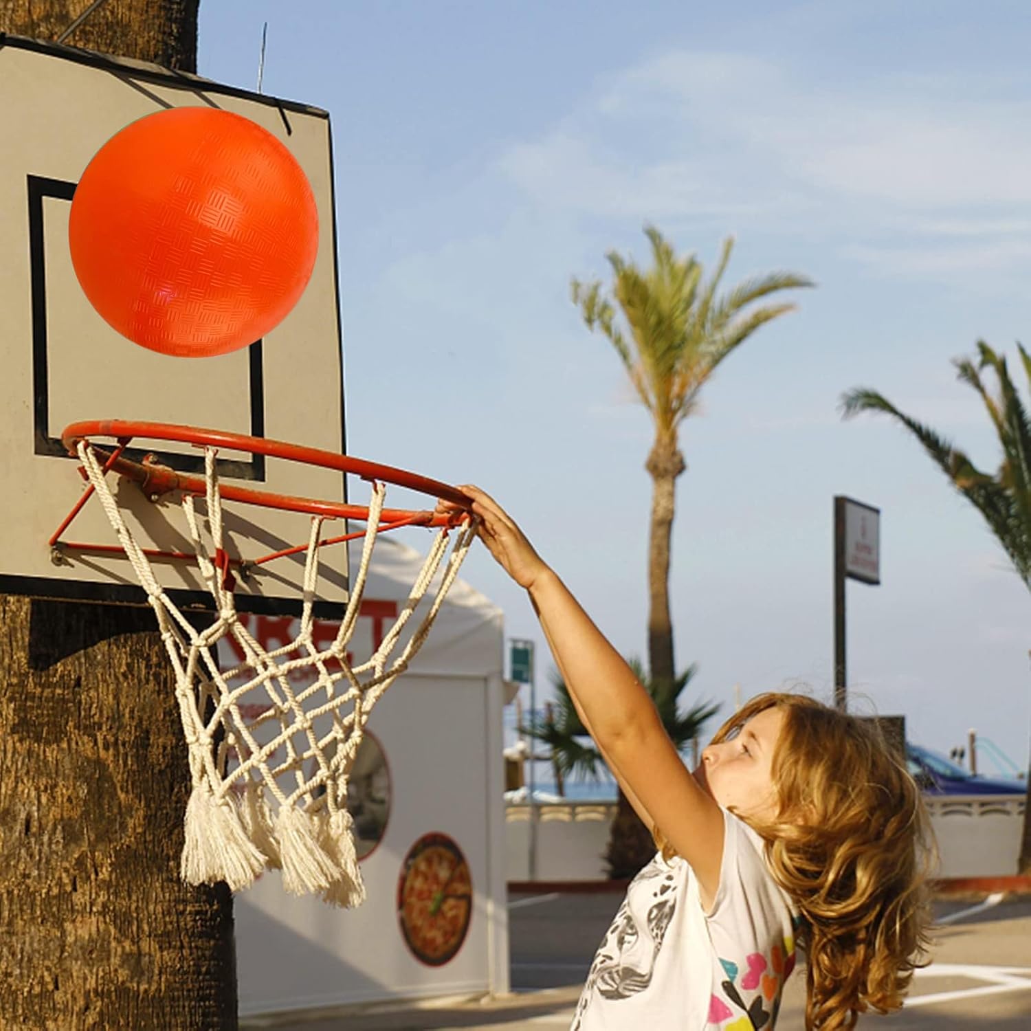 Pelota de patio de recreo, 8.5 pulgadas Kickball para niños y adultos, para interiores y exteriores, pelota de balón cuadrada, juego de patio