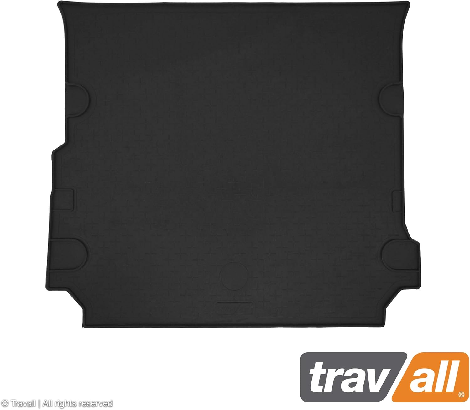 Travall Revestimiento compatible con Land Rover LR3 (2004-2009) y LR4 (2009-2016) TBM1032 – Forro de goma negra para todo tipo de clima para maletero
