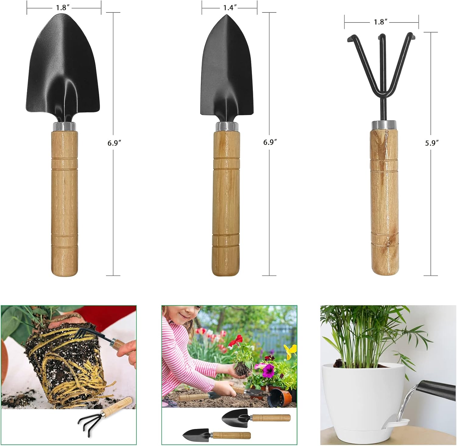 Idealife Macetas de 76.565.55 pulgadas con orificio de drenaje, macetas para macetas de jardín decorativas modernas con 178 agujeros de drenaje para