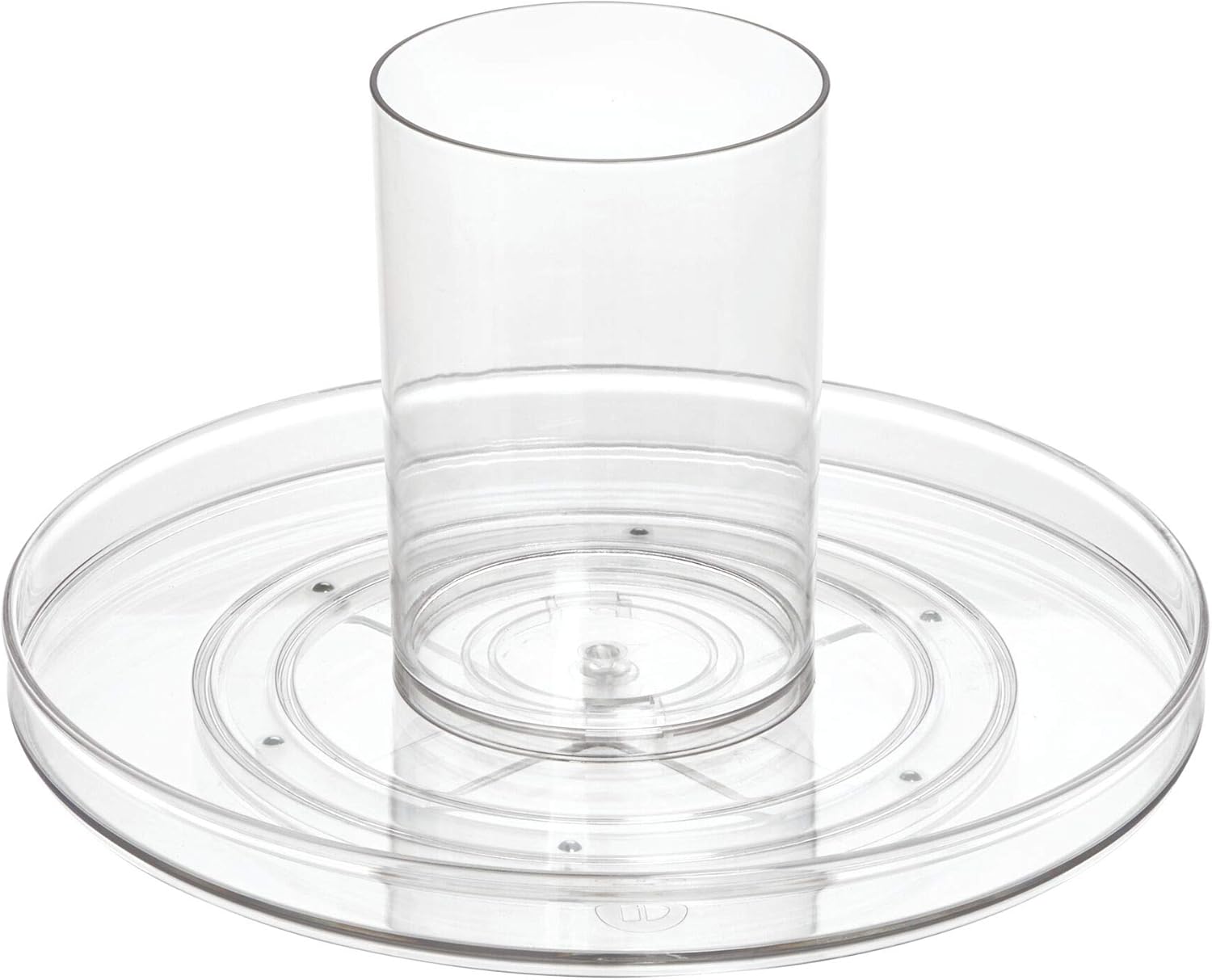 iDesign 79610 Ariel – Plataforma giratoria de plástico sin BPA Lazy Susan, organizador de almacenamiento para encimeras y armarios, 11.5 x 11.5 x