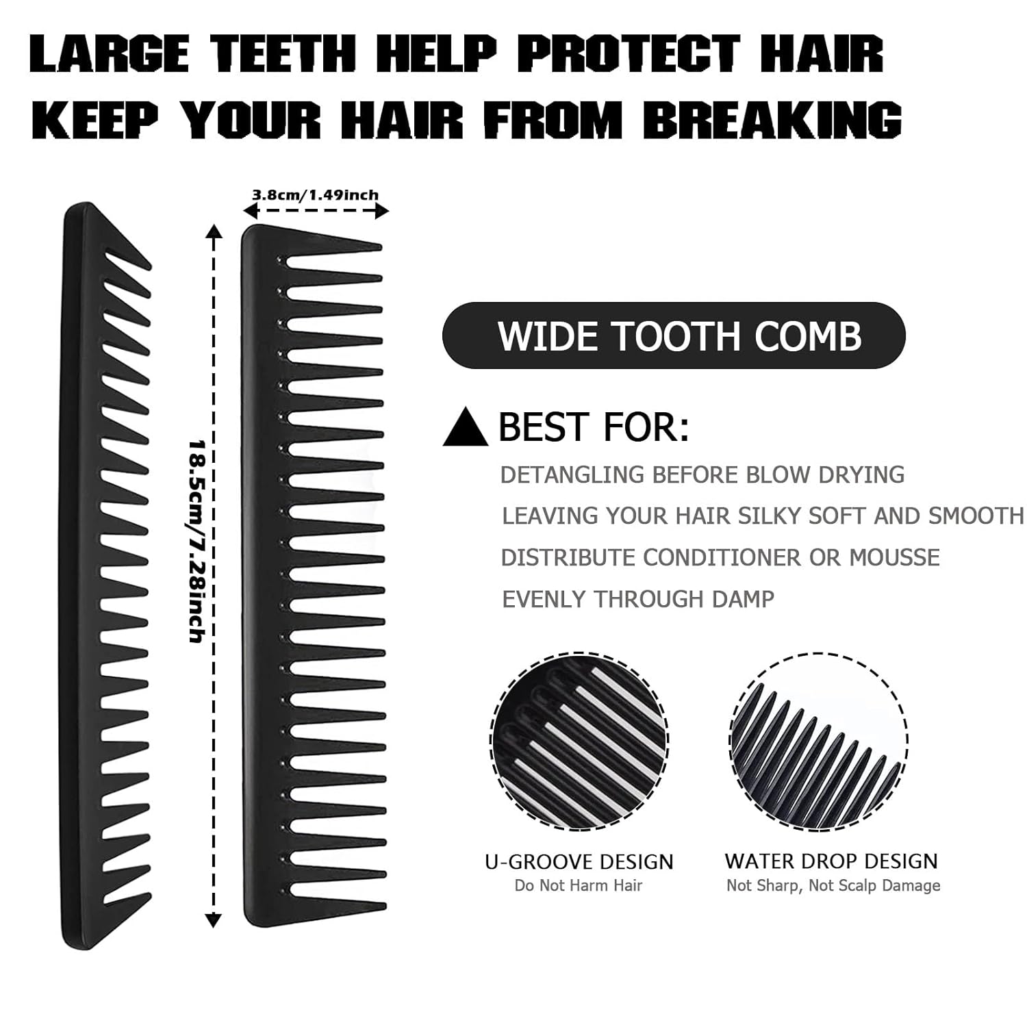 Cepillo desenredante para cabello rizado, cepillo de pelo rizado para mujereshombresniños, juego de cepillos desenredantes para cabello natural