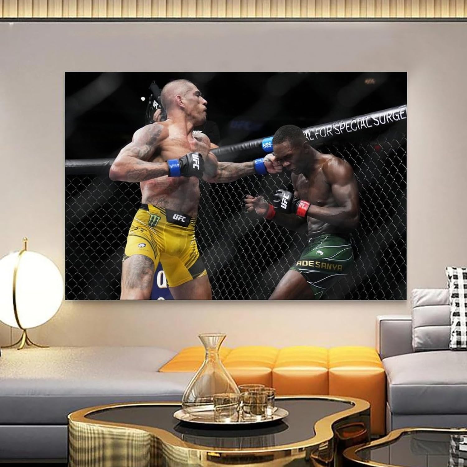 EsEntL Póster de batalla de Alex Pereira – Lienzo decorativo moderno para dormitorio familiar, 12 x 18 pulgadas (11.8 x 17.7 in)