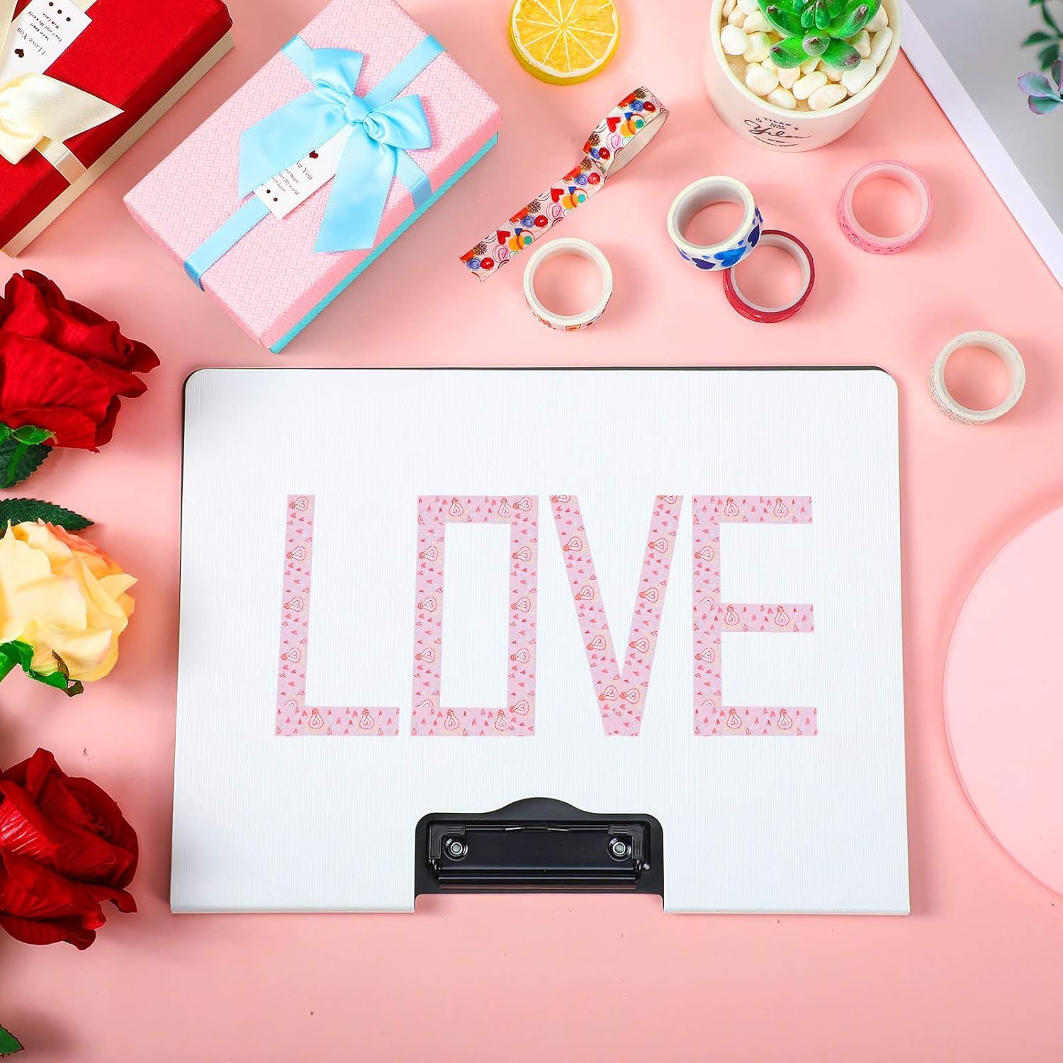 Zonon 6 rollos de cintas washi para el día de San Valentín, calcomanías de San Valentín para niños, lindas calcomanías de San Valentín para
