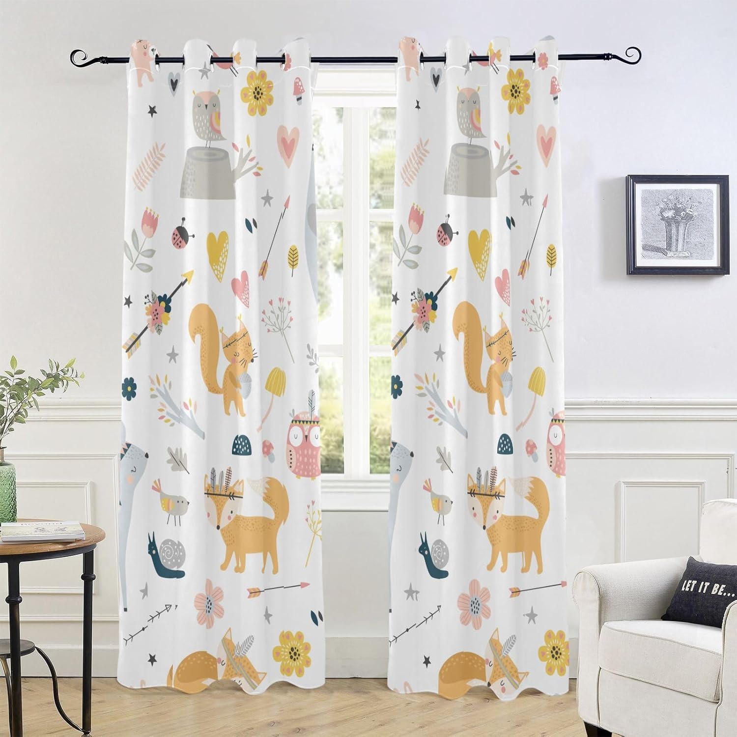 Black Out Curtains Farmhouse Curtains for Window Treatments 84″ Room Divider Bathroom Curtains cortinas para cocina