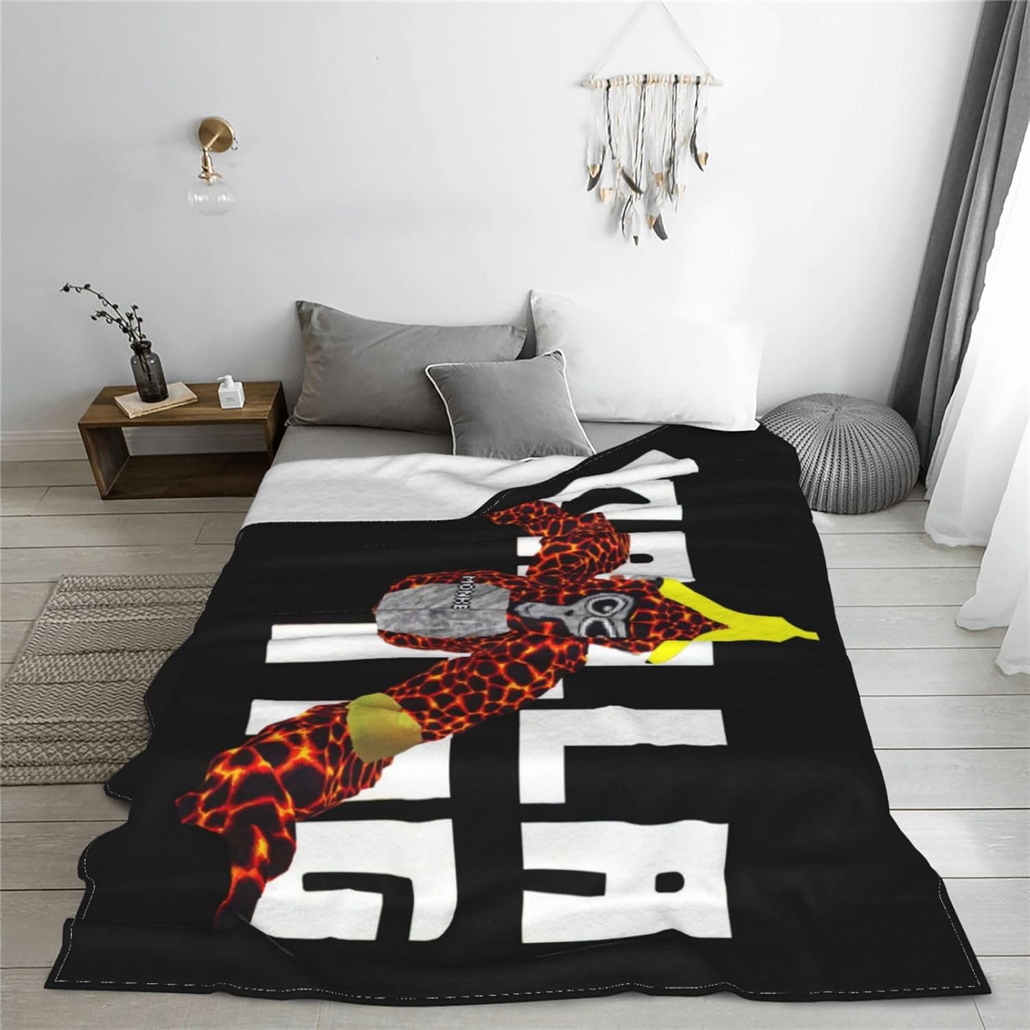 Gorilla Tag – Manta de franela de felpa súper suave y acogedora para sofá de 50 x 60 pulgadas, sofá, dormitorio, campamento y viajes