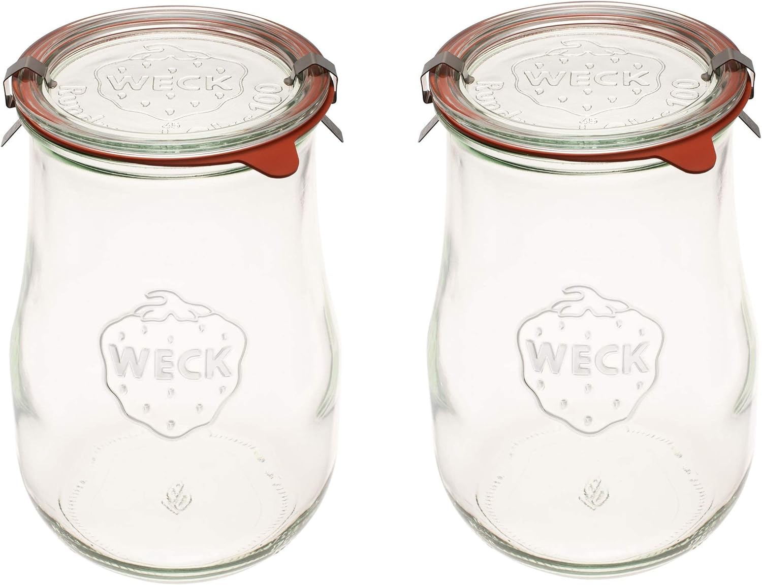 Tarros de tulipán Weck de 1,5 litros – Tarros de masa agria – Tarros grandes de vidrio para masa madre – Tarro de inicio con tapa de vidrio – Tarro