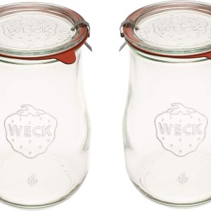 Tarros de tulipán Weck de 1,5 litros – Tarros de masa agria – Tarros grandes de vidrio para masa madre – Tarro de inicio con tapa de vidrio – Tarro Tarros de tulipán Weck de 1,5 litros – Tarros de masa agria – Tarros grandes de vidrio para masa madre – Tarro de inicio con tapa de vidrio – Tarro