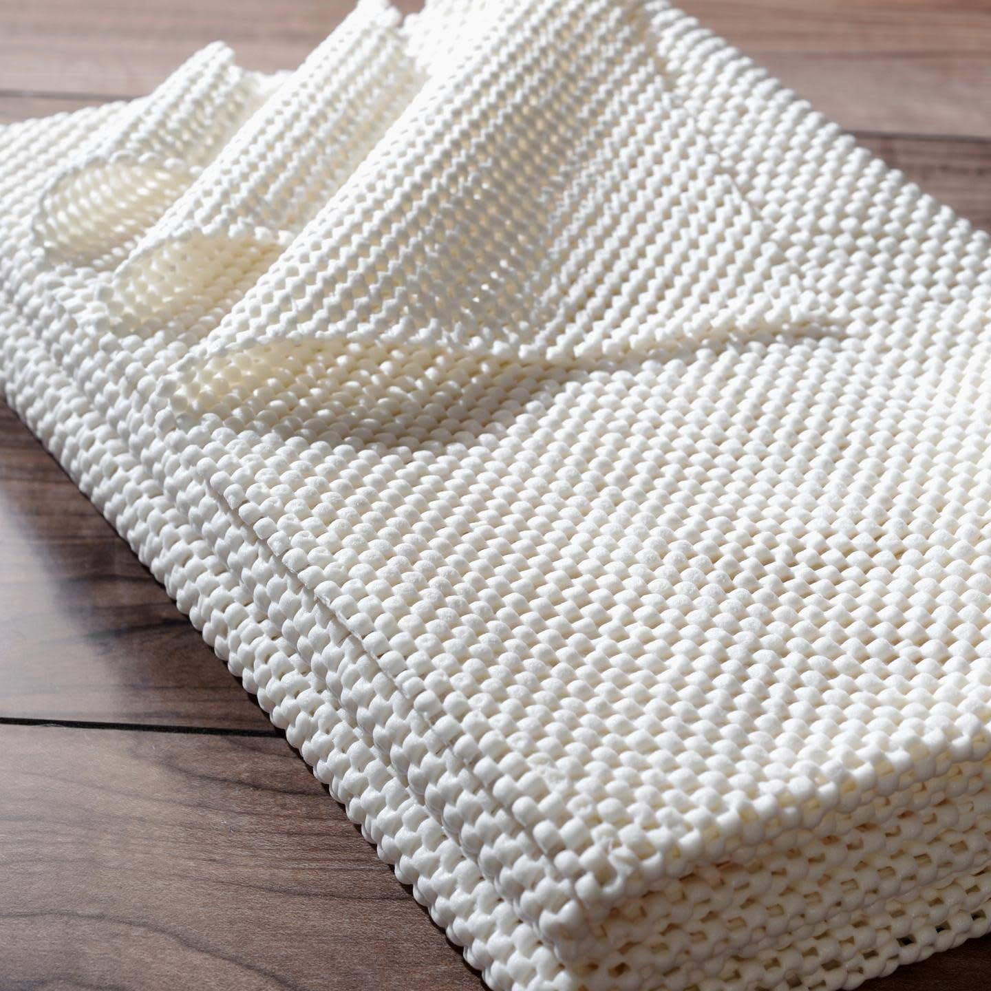 NuLOOM Beau Comfort – Almohadilla antideslizante para alfombra, 2 x 12 pies, color blanco