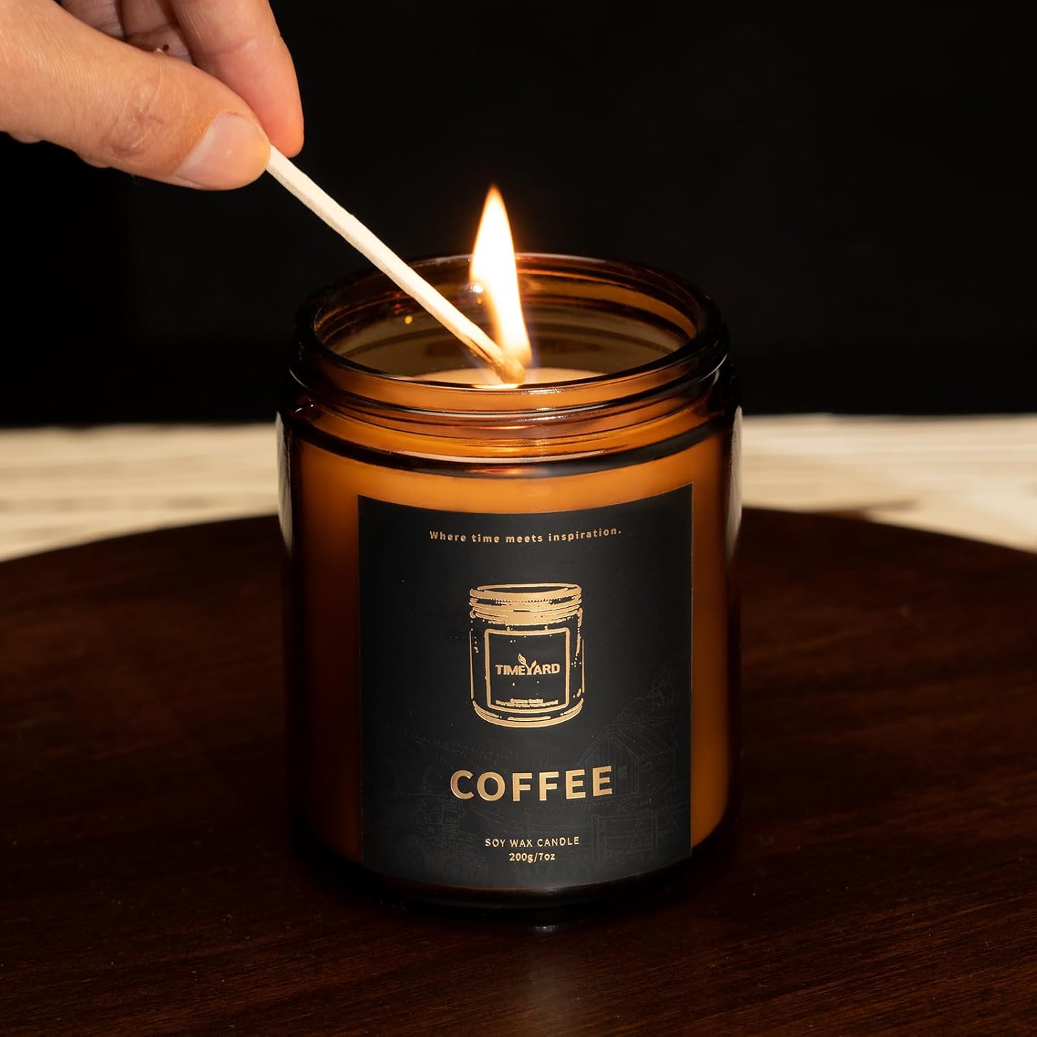 TIMEYARD Velas perfumadas de café para el hogar, regalo de vela para mujeres en el baño, regalo de inauguración de la casa para hombres y mujeres,