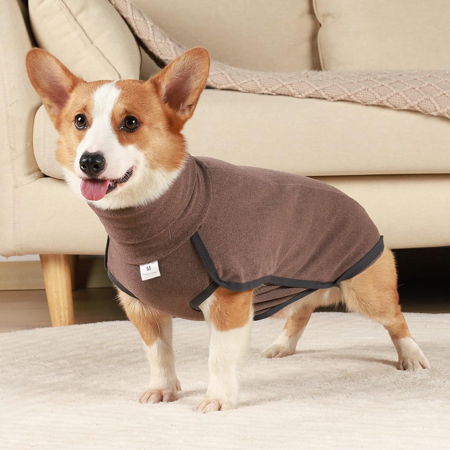 ROZKITCH Abrigo de invierno para perro, pijama suave para mascotas, resistente al viento, chaqueta cálida para clima frío, chaleco acogedor,