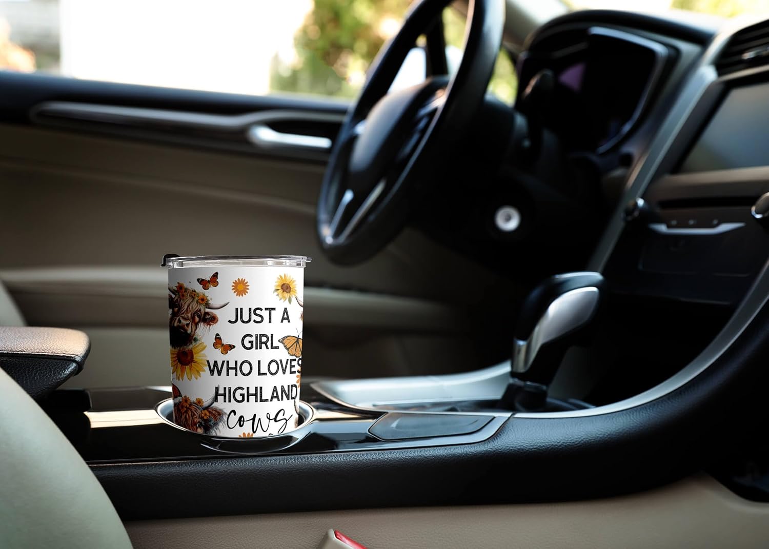 Vaso de vaca de 20 onzas, taza de acero inoxidable, regalos de vaca de las tierras altas, regalos de vaca para mujeres, regalos temáticos de vaca,