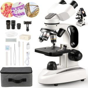 Sedumic Microscopios biológicos binoculares para laboratorio escolar, educación en el hogar, microscopios 100X-2000X para niños, estudiantes, Sedumic Microscopios biológicos binoculares para laboratorio escolar, educación en el hogar, microscopios 100X-2000X para niños, estudiantes,