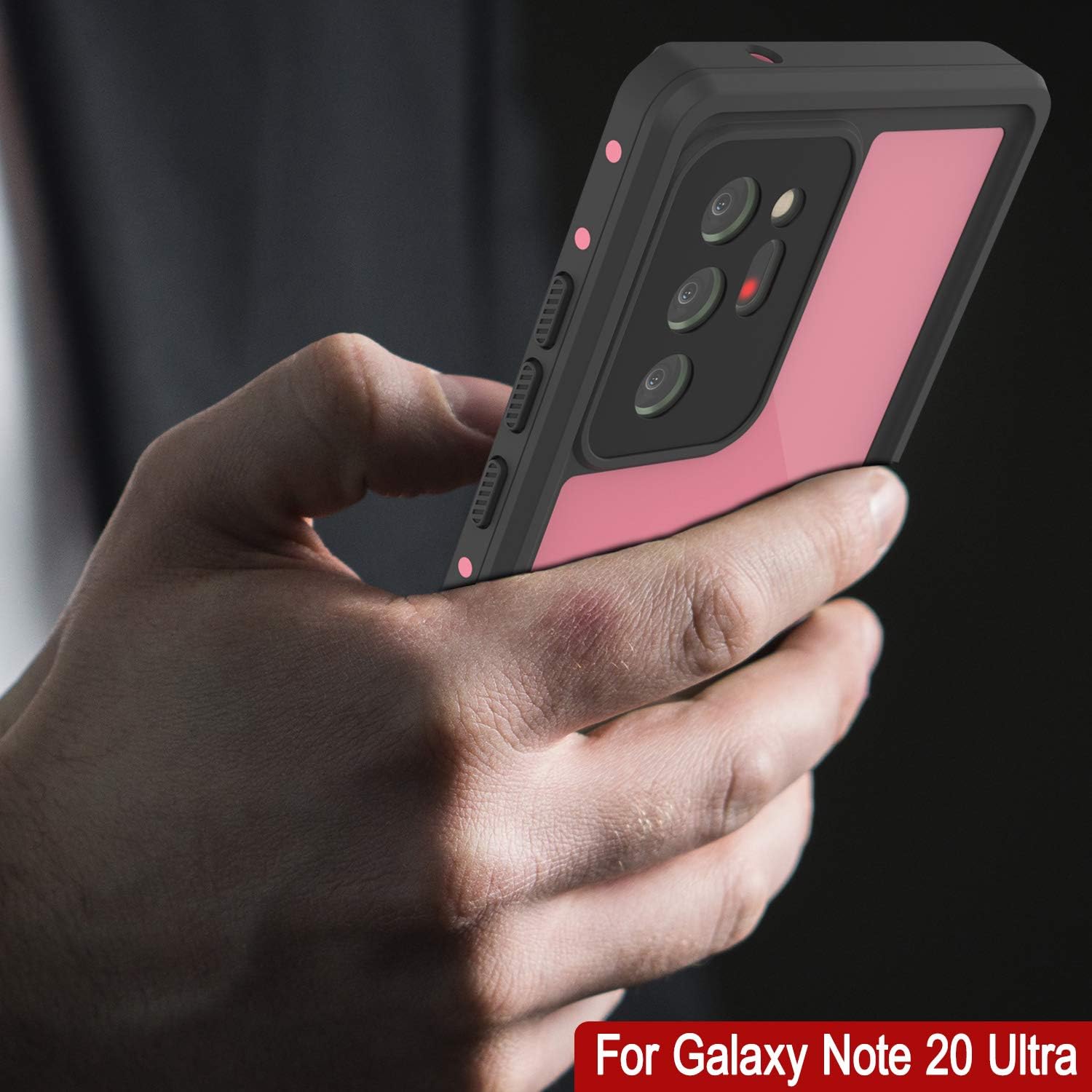 Punkcase Note 20 – Funda ultra impermeable StudStar Series Slim Fit Certificado IP68 A prueba de golpes Resistente a la suciedad A prueba de nieve