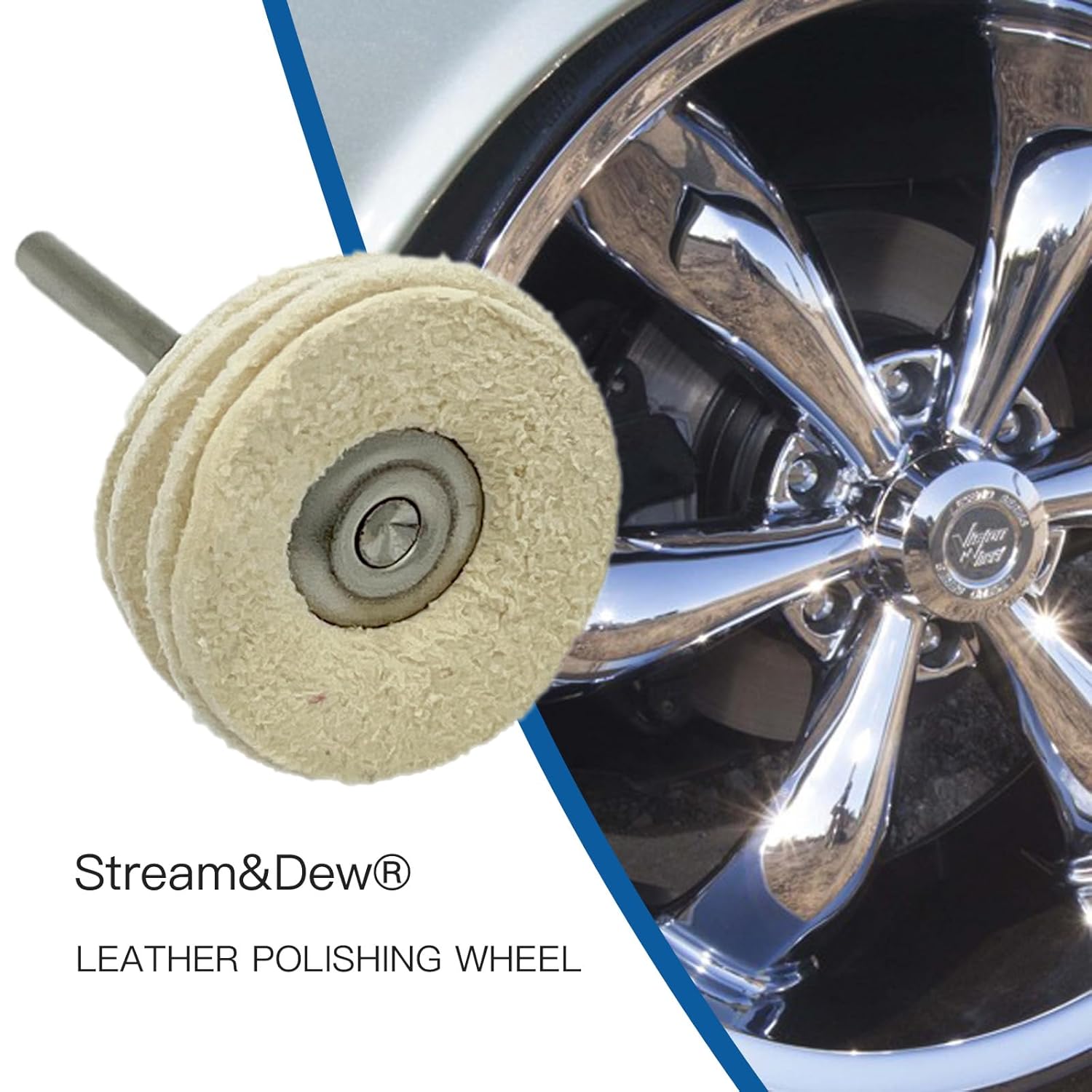 Stream&Dew 10 ruedas de pulido de cuero de oveja para Dremel – Kit de pulido de joyas – Accesorios de herramientas rotativas – ampliamente utilizados
