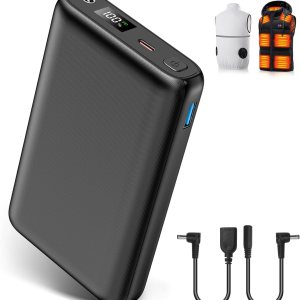 Paquete de baterías, 5V7.4V 30000mAh chaleco calentado, cargador portátil para iPhone y Android Paquete de baterías, 5V7.4V 30000mAh chaleco calentado, cargador portátil para iPhone y Android