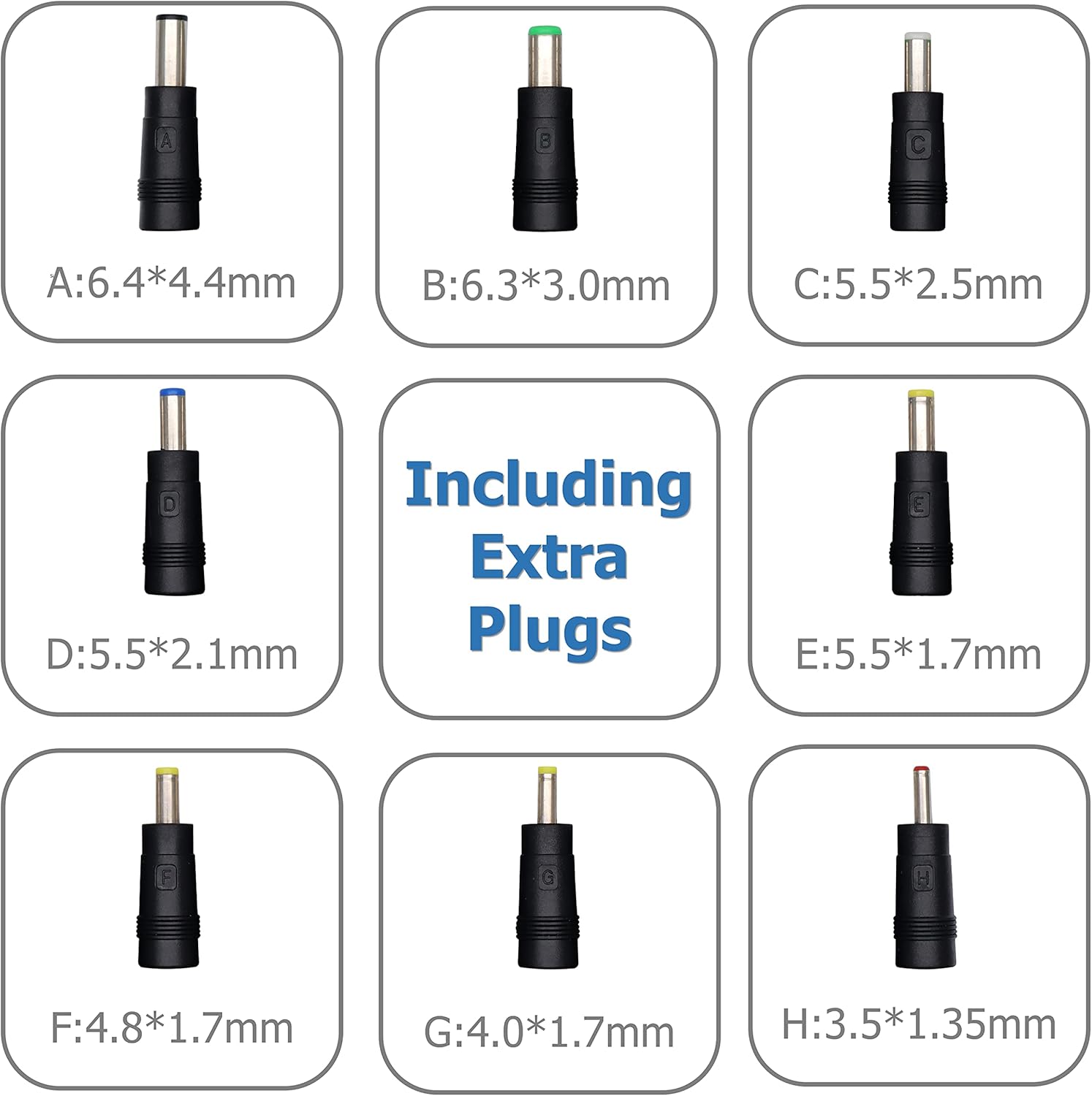 EIKS AC-DC 15V 2A (máx.) Cargador de pared Adaptador de conmutación con enchufe 0.217 x 0.098 in  0.217 x 0.083 in
