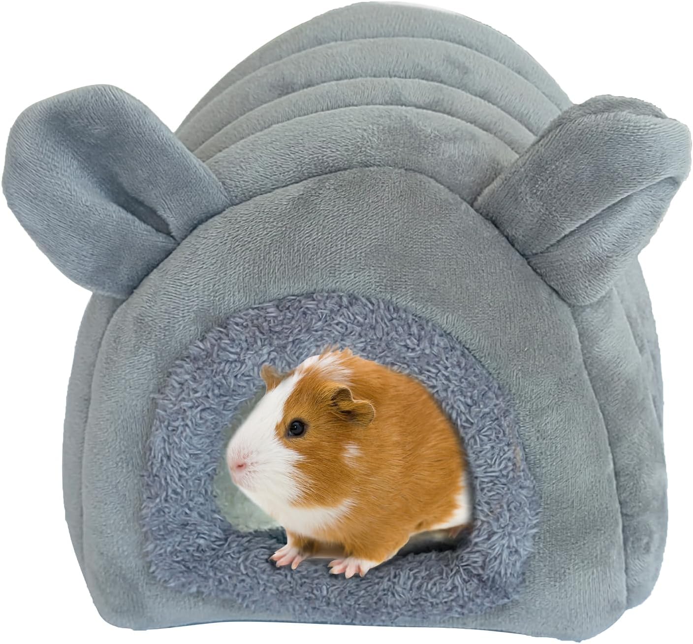 Cálida cama de conejillo de indias, escondite de conejillo de indias, cama para erizos, cama cueva para animales pequeños como conejillos de indias,