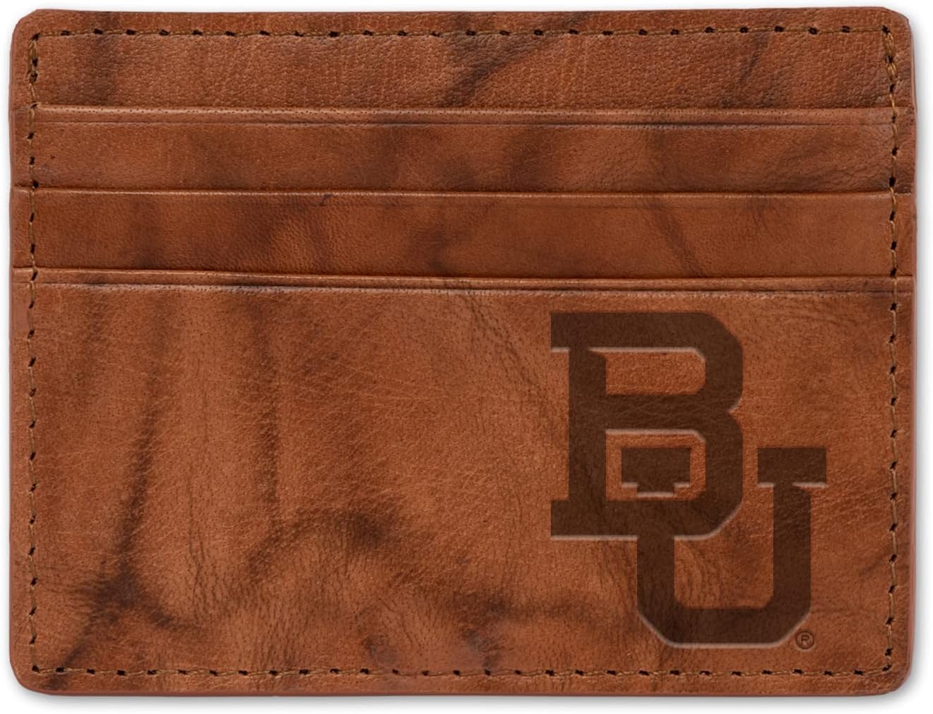Rico Industries Cartera de cuero con relieve estándar de la NCAA