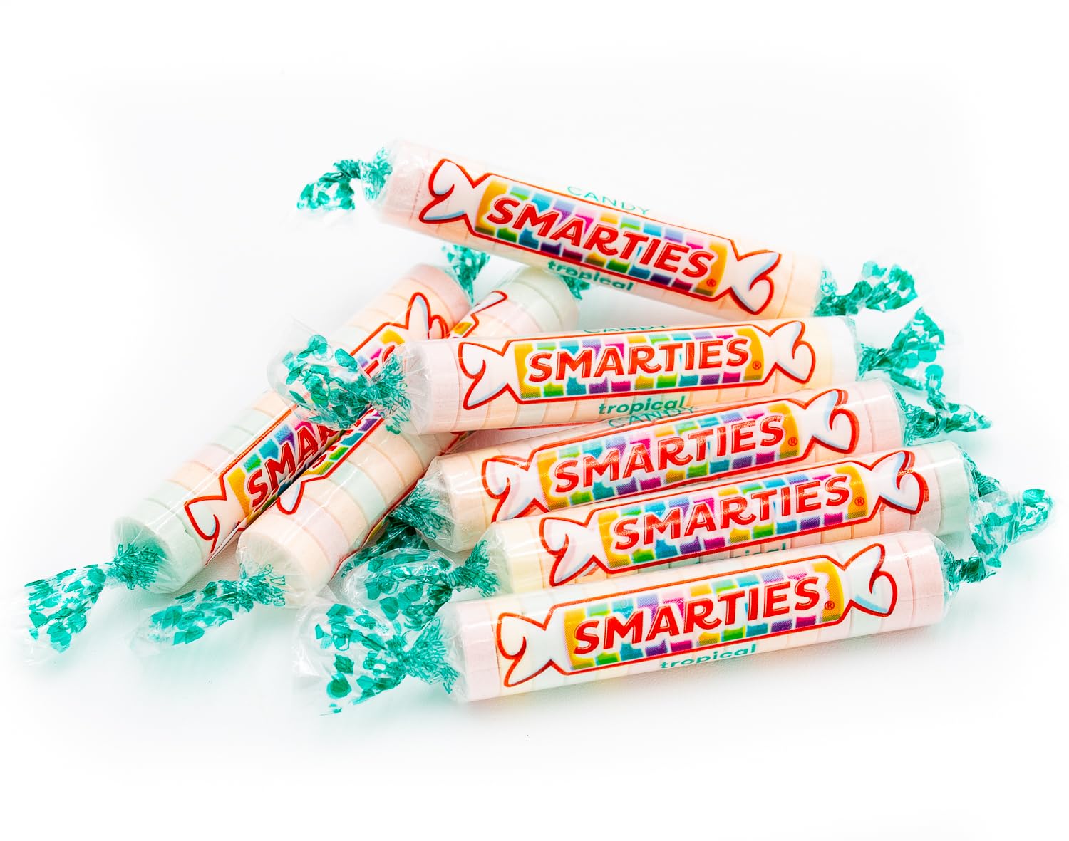 SMARTIES TROPICAL – Rollos de dulces de 2 libras  Smarty Candy Bag a granel  Surtido de sabores tropicales afrutados, sin gluten, apto para veganos,