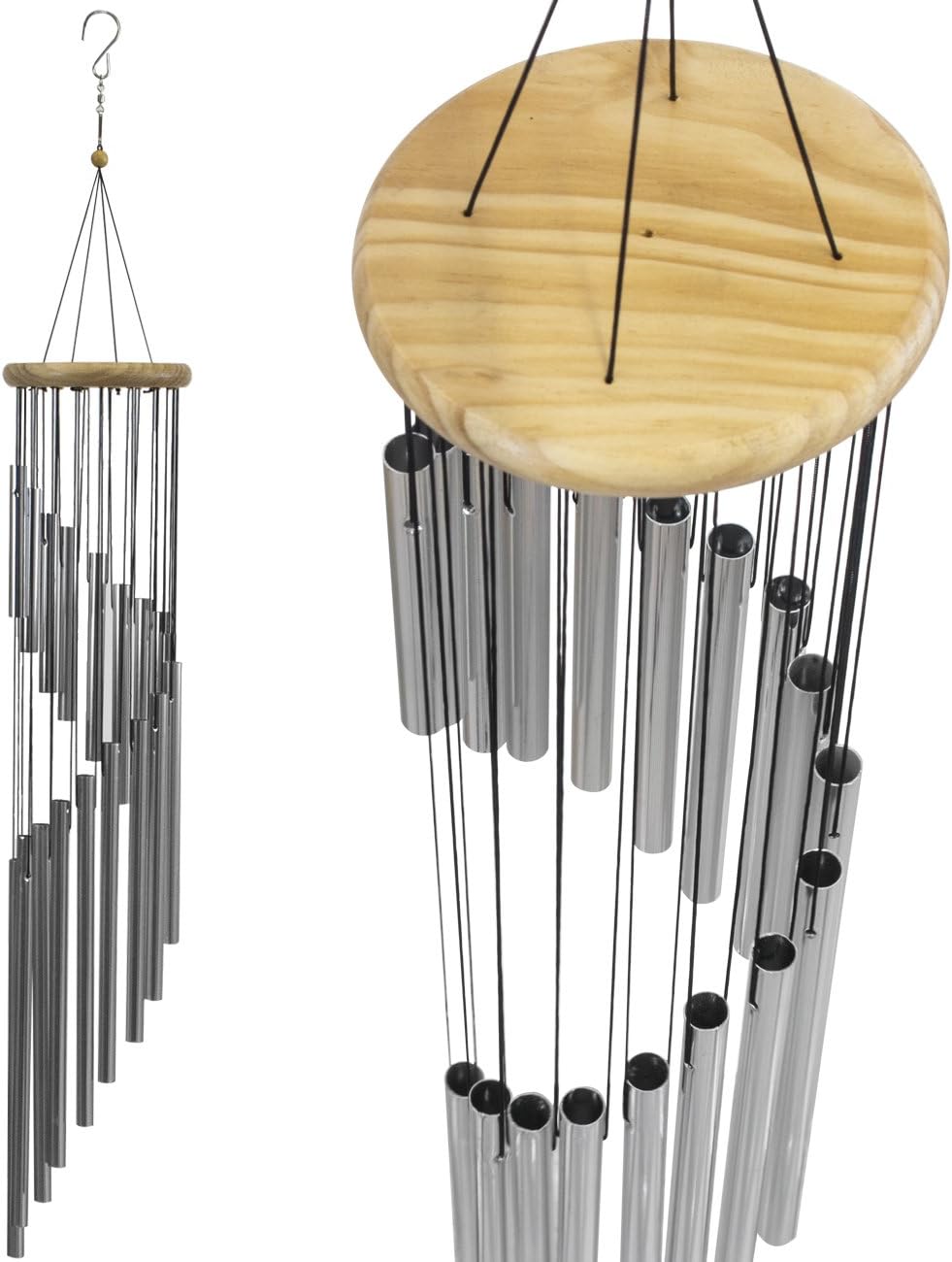 Sorbus Campanillas de viento  Decoración tubular de jardín al aire libre con sonidos musicales relajantes  Ideal para memoria, hogar, cubierta,