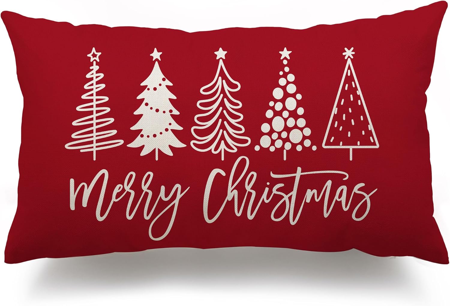 DFXSZ Fundas de almohada de Navidad de 18 x 18 pulgadas, árbol de Navidad, decoración roja decorativa de invierno y Navidad para el hogar, sofá, 143C