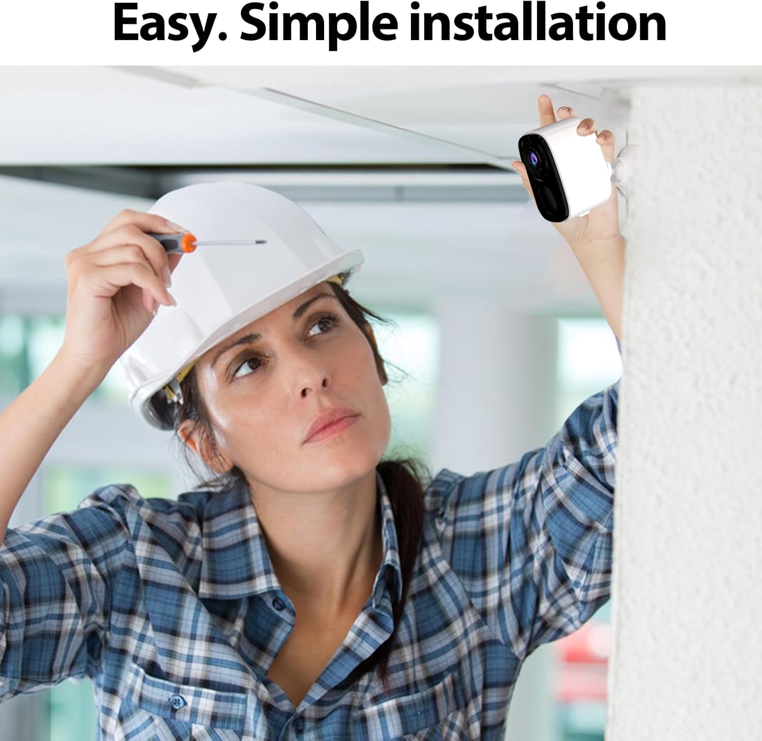 Rraycom Cámaras de seguridad solar de 5 MP inalámbricas para exteriores con panel solar, cámara inalámbrica QHD WiFi 2K para seguridad en el hogar