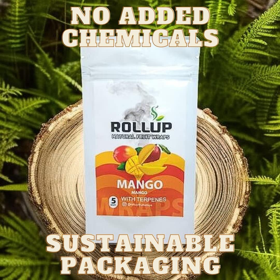 RollUp – Envolturas de papel de frutas naturales, hechas con frutas reales, sin sabores artificiales ni productos químicos – comestible – Prueba las