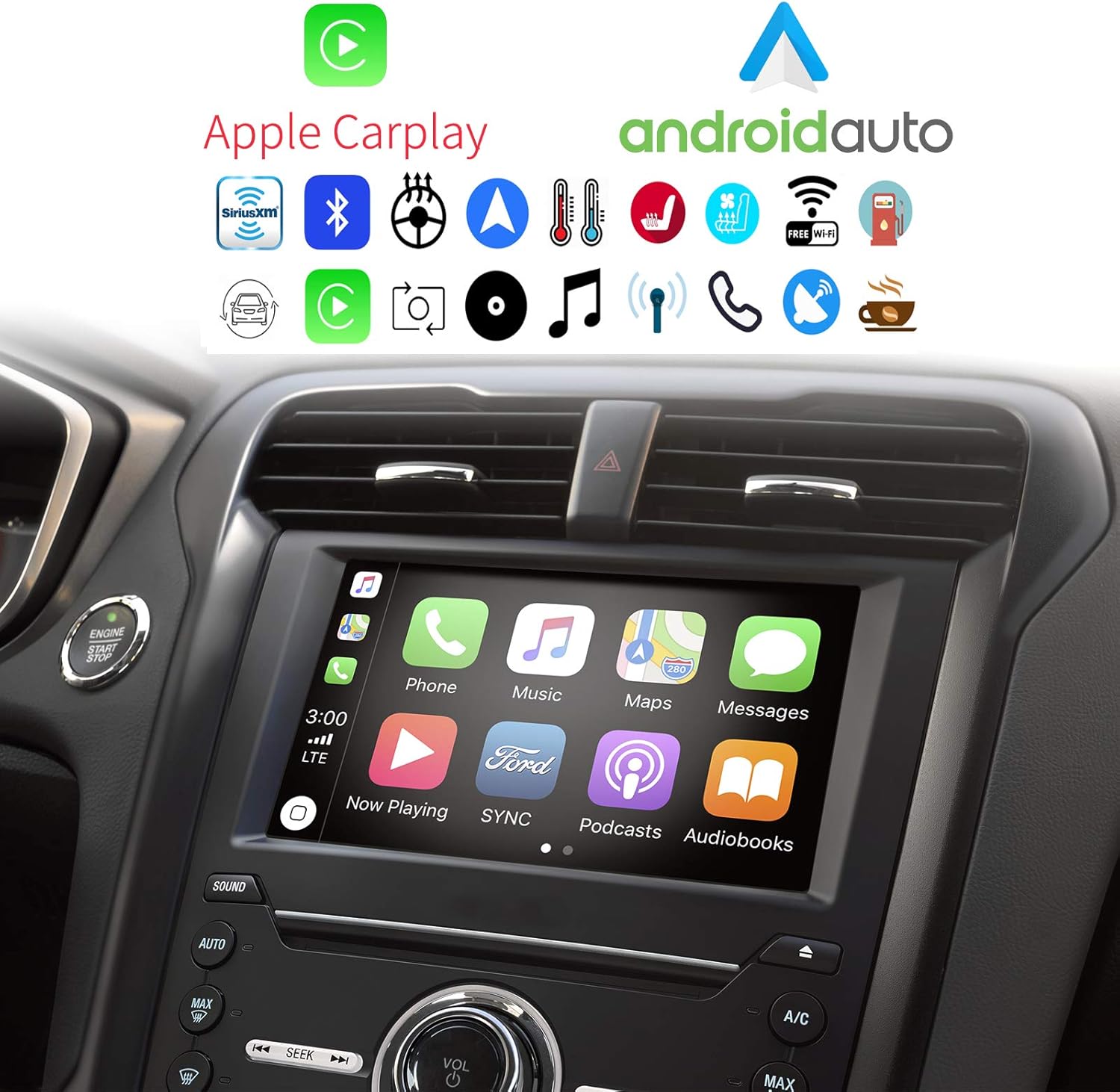 Kit de actualización SYNC 3 2021, se adapta a Ford Explorer 2014, SYNC 2 a SYNC 3.4 MyFord Touch (MFT), incluye pantalla de 8 pulgadas, módulo APIM,