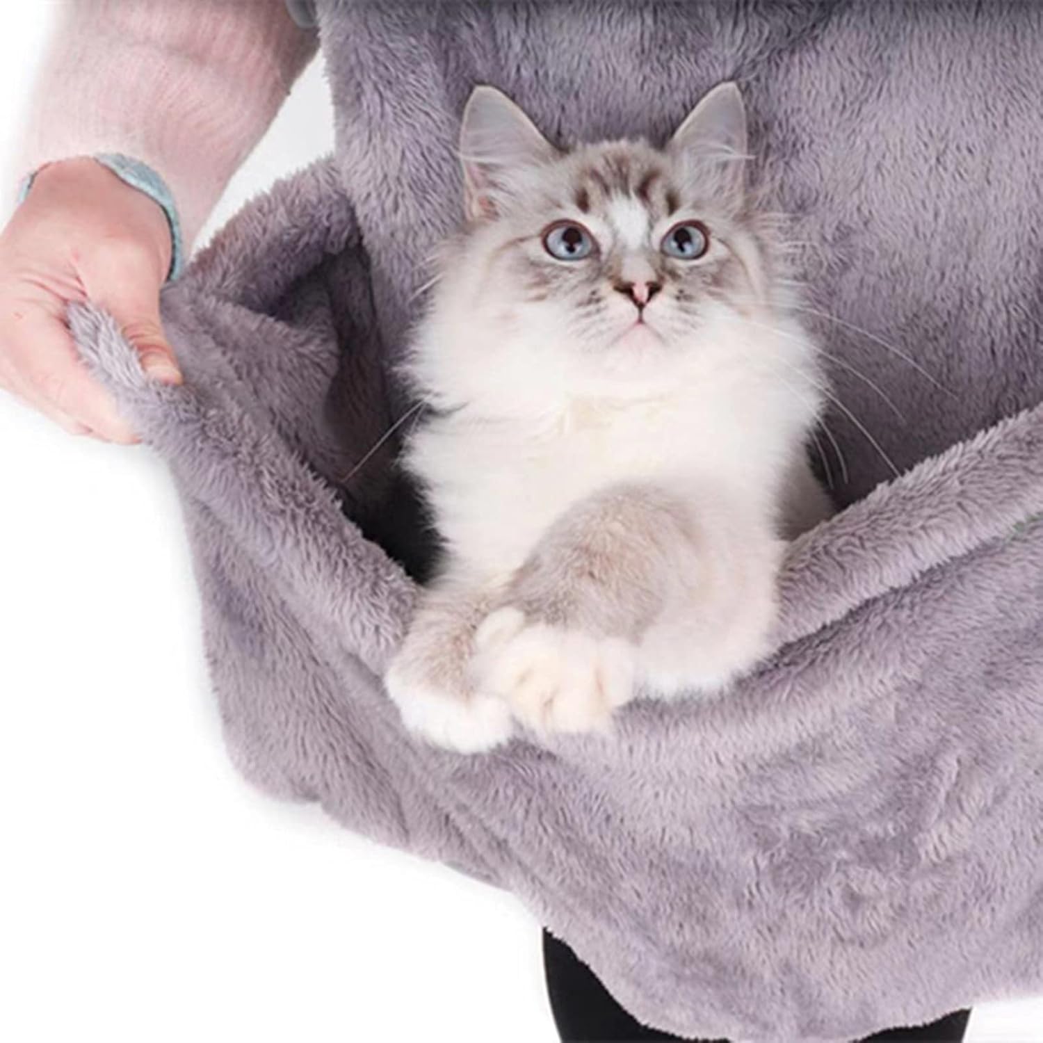 Portador para gatos y mascotas, delantal, chaleco suave, bolsa de transporte para mascotas en el hombro para mascotas, para mascotas, bolsa frontal