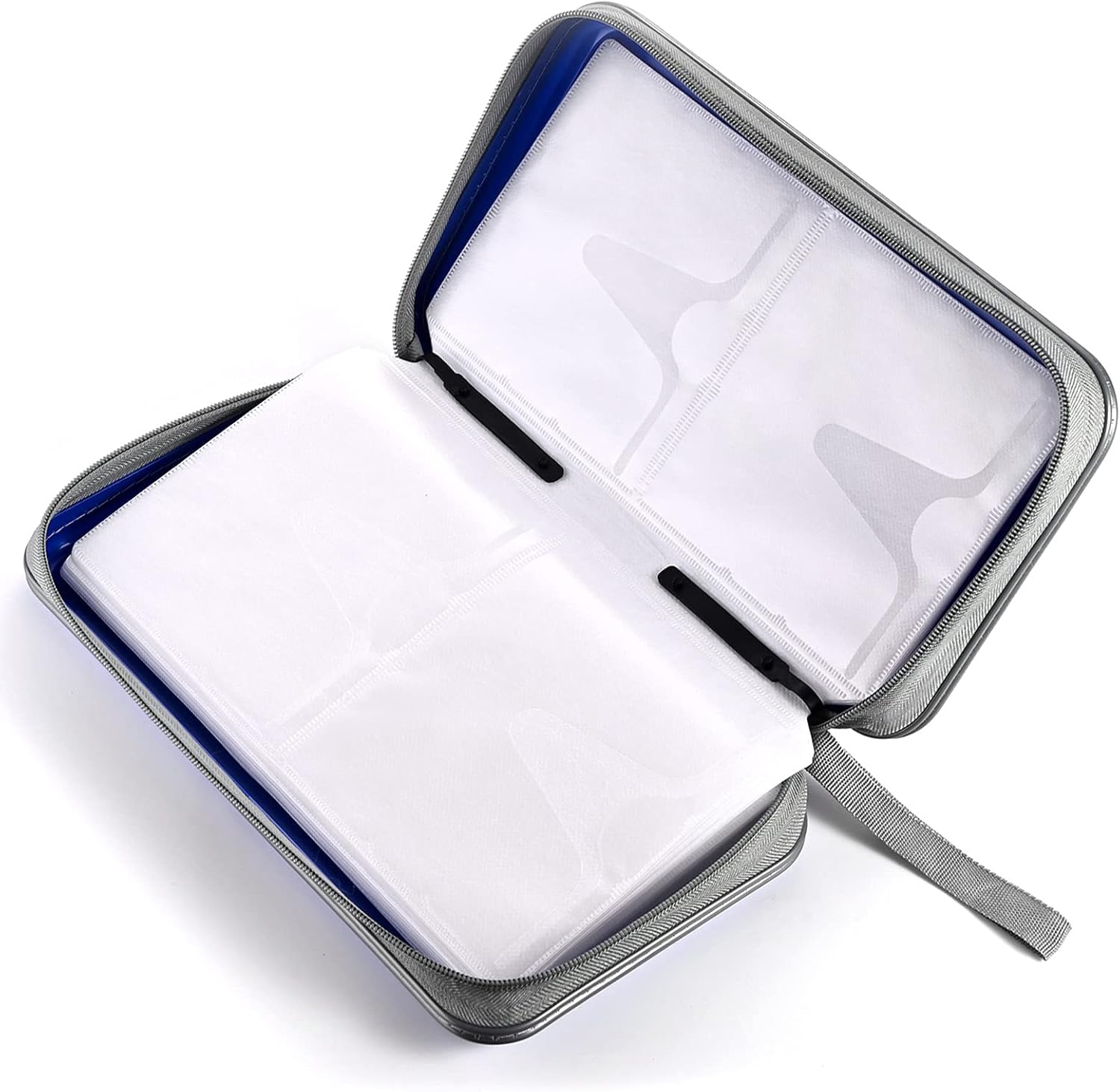 Funda para DVD, estuche portátil para CD de capacidad para 96, soporte de almacenamiento de plástico duro para DVD, CD, cartera, organizador para