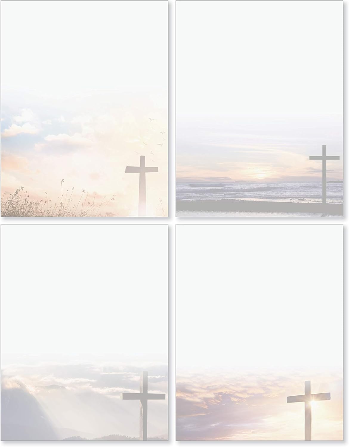 Papelería religiosa escénica – Paquete de 48