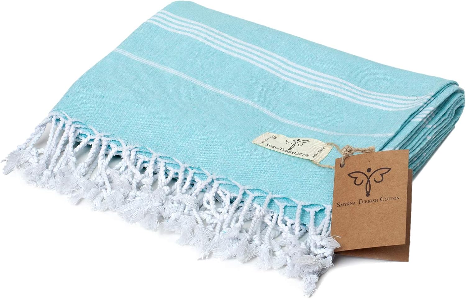 SMYRNA TURKISH COTTON – Juego de 2 toallas de mano turcas originales de la serie clásica, 100% algodón, 16 x 40 pulgadas, toalla decorativa de baño