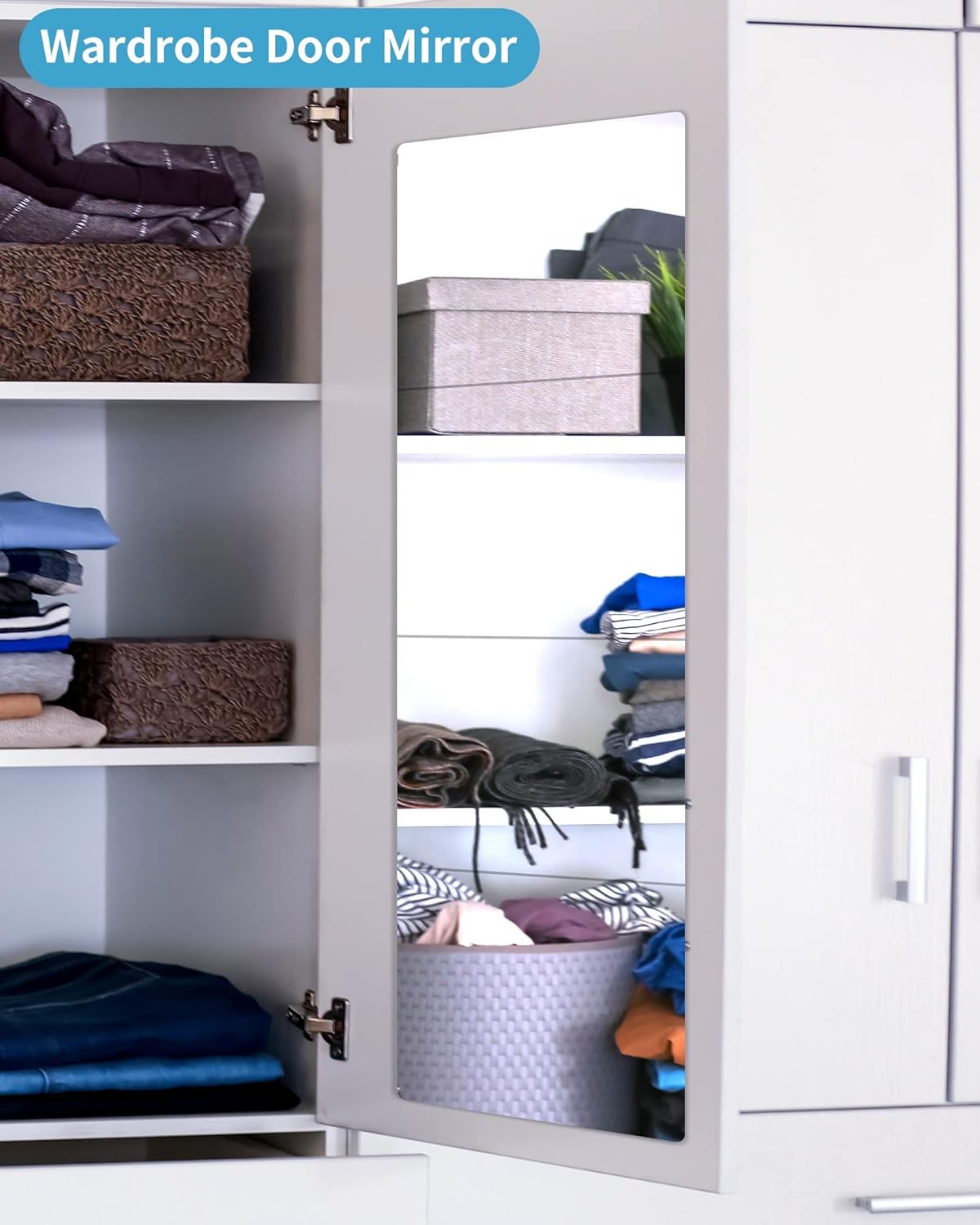 Espejo de pared para niños inastillables, 4 piezas de espejo acrílico autoadhesivo de 10 x 10 pulgadas, espejo de plástico irrompible seguro para