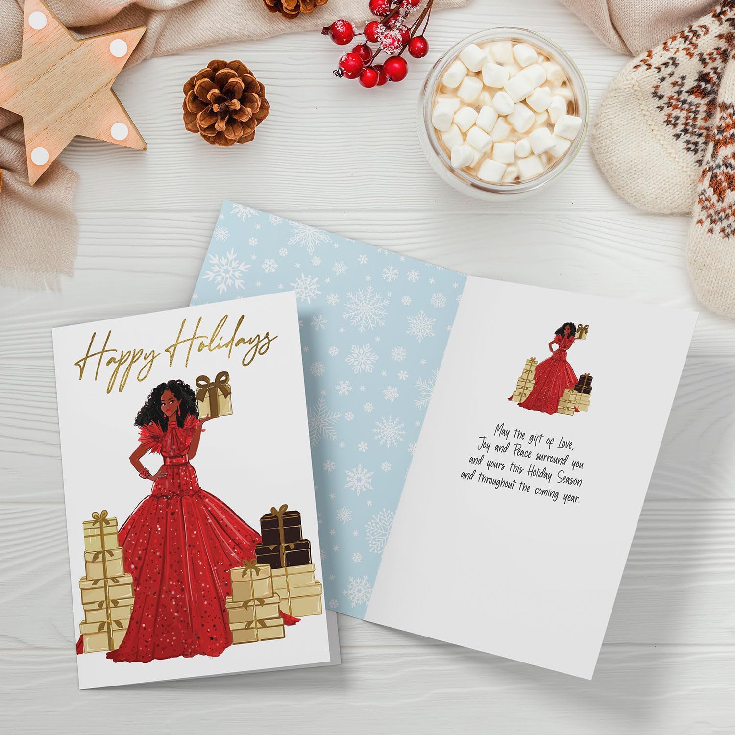 African American Expressions Regalos de Navidad para felices fiestas