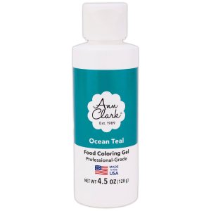 Ann Clark Ocean Teal – Gel colorante para alimentos, grande, 4.5 onzas, grado profesional, fabricado en Estados Unidos Ann Clark Ocean Teal – Gel colorante para alimentos, grande, 4.5 onzas, grado profesional, fabricado en Estados Unidos