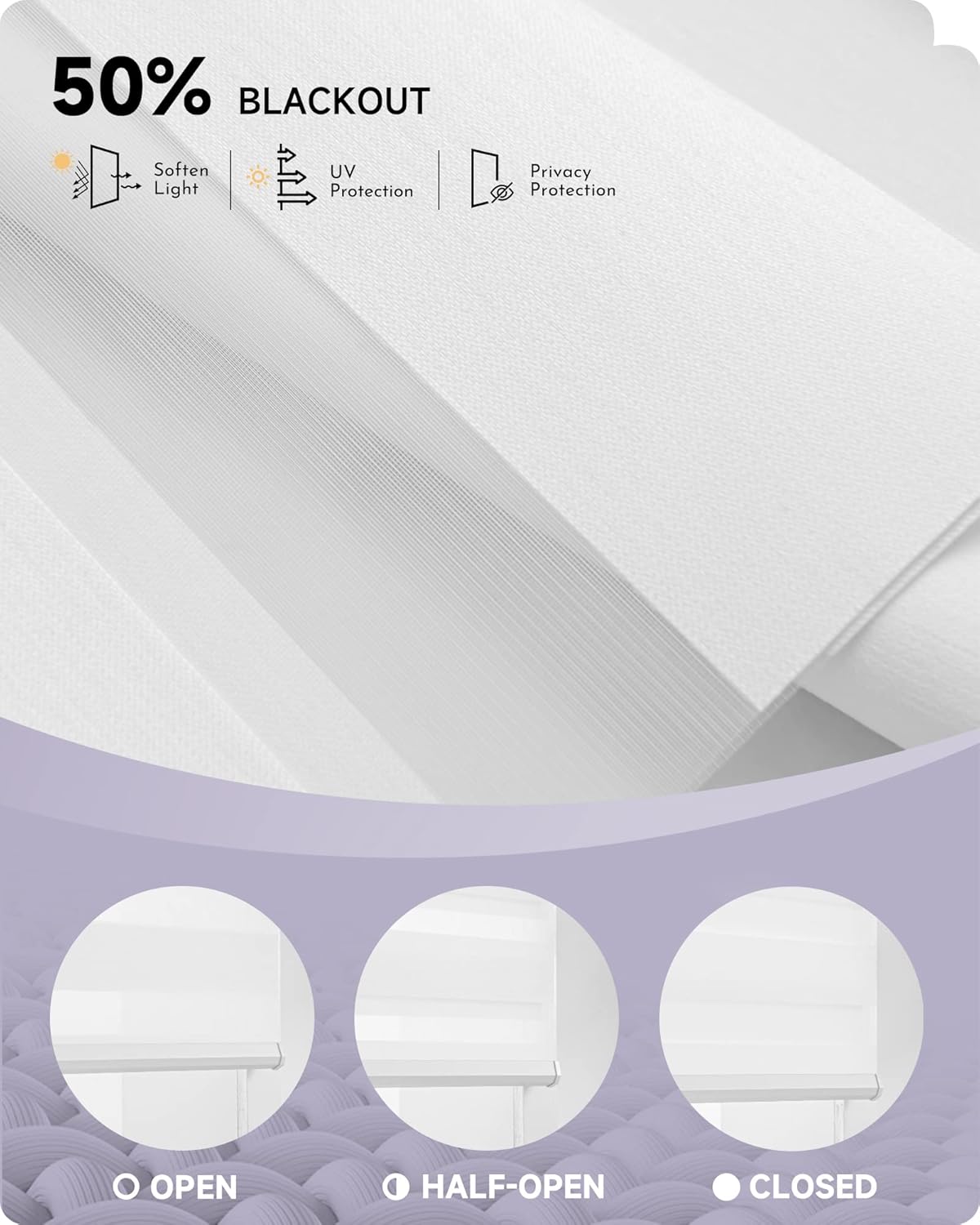 Graywind Persianas horizontales motorizadas de cebra compatibles con Alexa Google WiFi, persianas enchufables con cable para filtrar la luz, tamaño