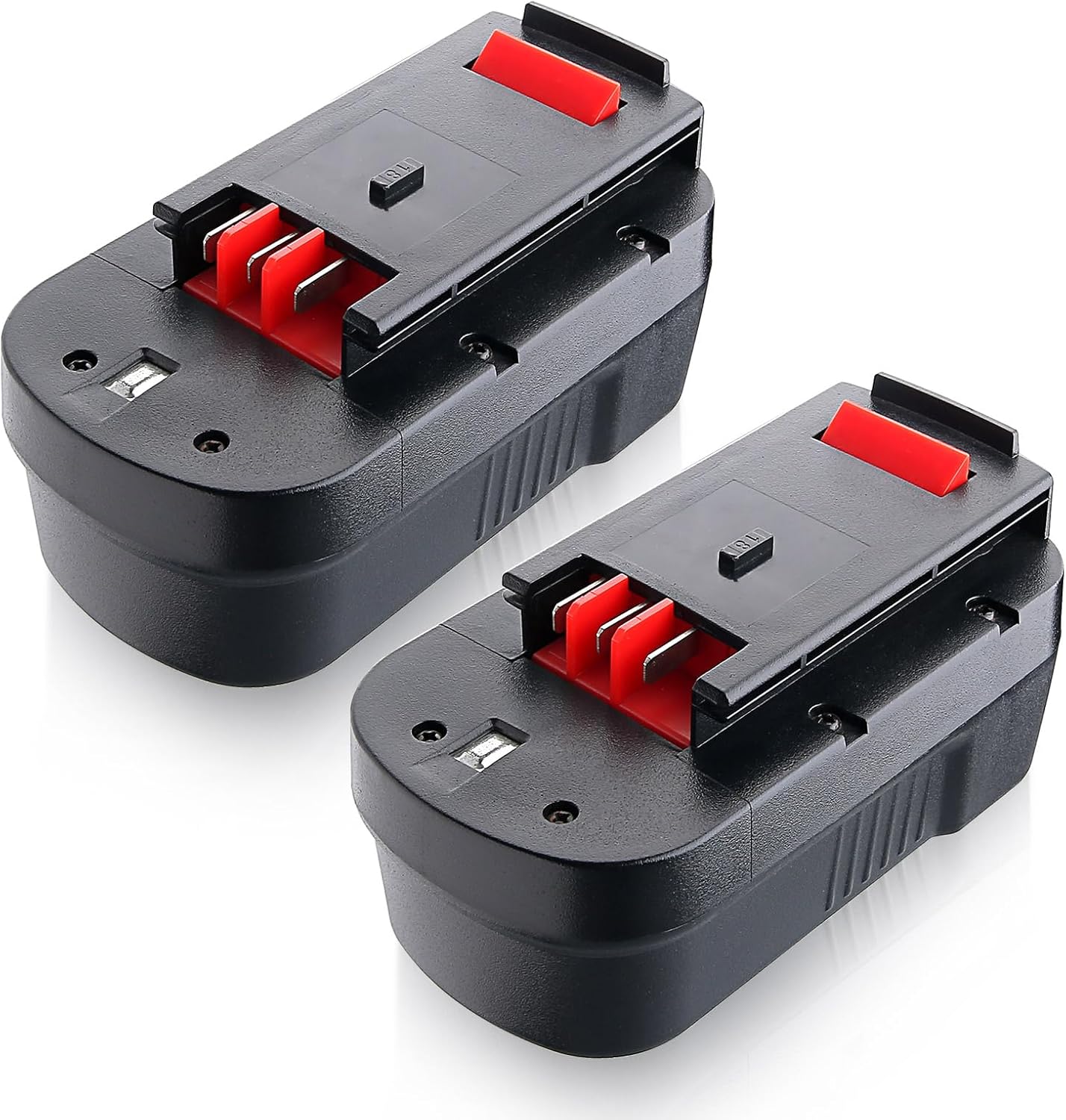 Paquete de 2 baterías de repuesto HPB18 de 4.0Ah 18V para Black and Decker 18V Batería HPB18-OPE compatible con herramientas inalámbricas Black and