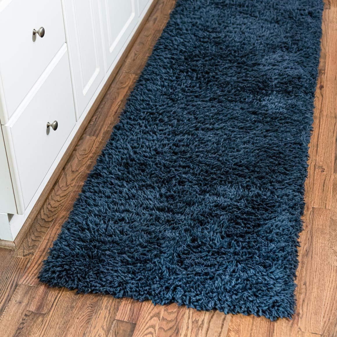 Rugs.com – Alfombra de área lisa de 10 pies, alfombra de pasillo, color cobalto, perfecta para pasillos, entradas, colección Infinity