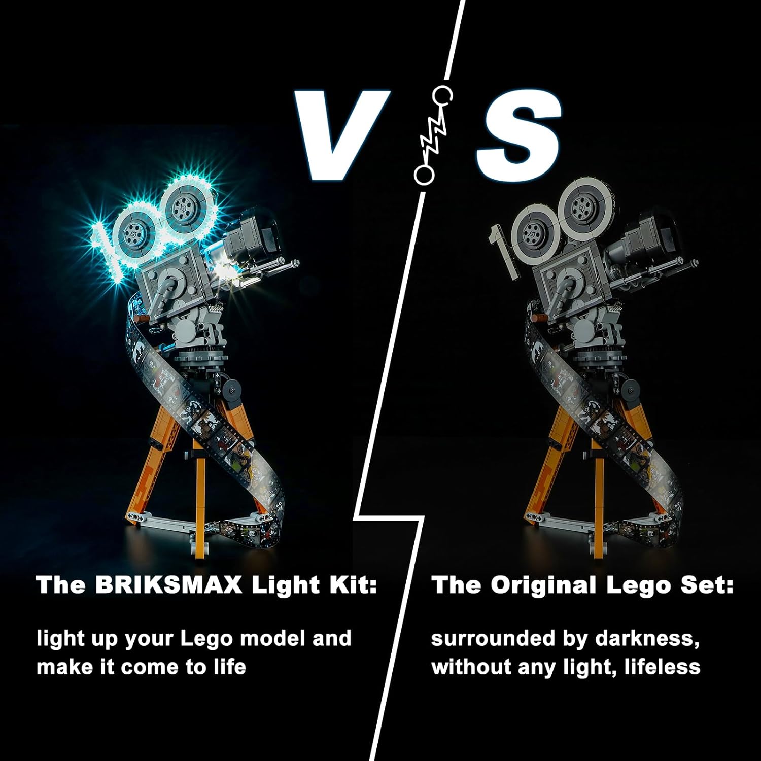 BRIKSMAX Kit de iluminación LED para cámara LEGO-43230 Walt Disney Tribute – Compatible con Lego Disney Building Set- No incluye Lego Set