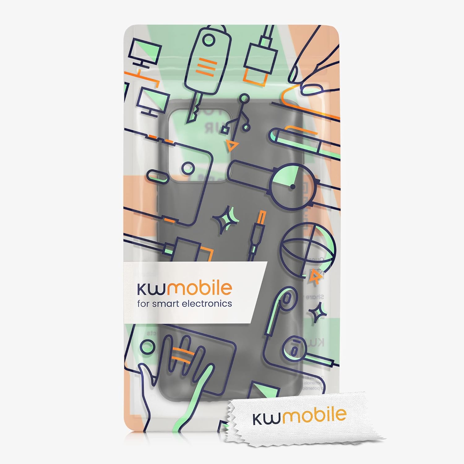 kwmobile Funda compatible con Motorola ThinkPhone – Funda protectora de silicona TPU suave y delgada, color negro mate