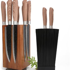 Resafy Soporte magnético para cuchillos de madera con 360 grados giratorios, soportes magnéticos con imanes mejorados fuertes Resafy Soporte magnético para cuchillos de madera con 360 grados giratorios, soportes magnéticos con imanes mejorados fuertes